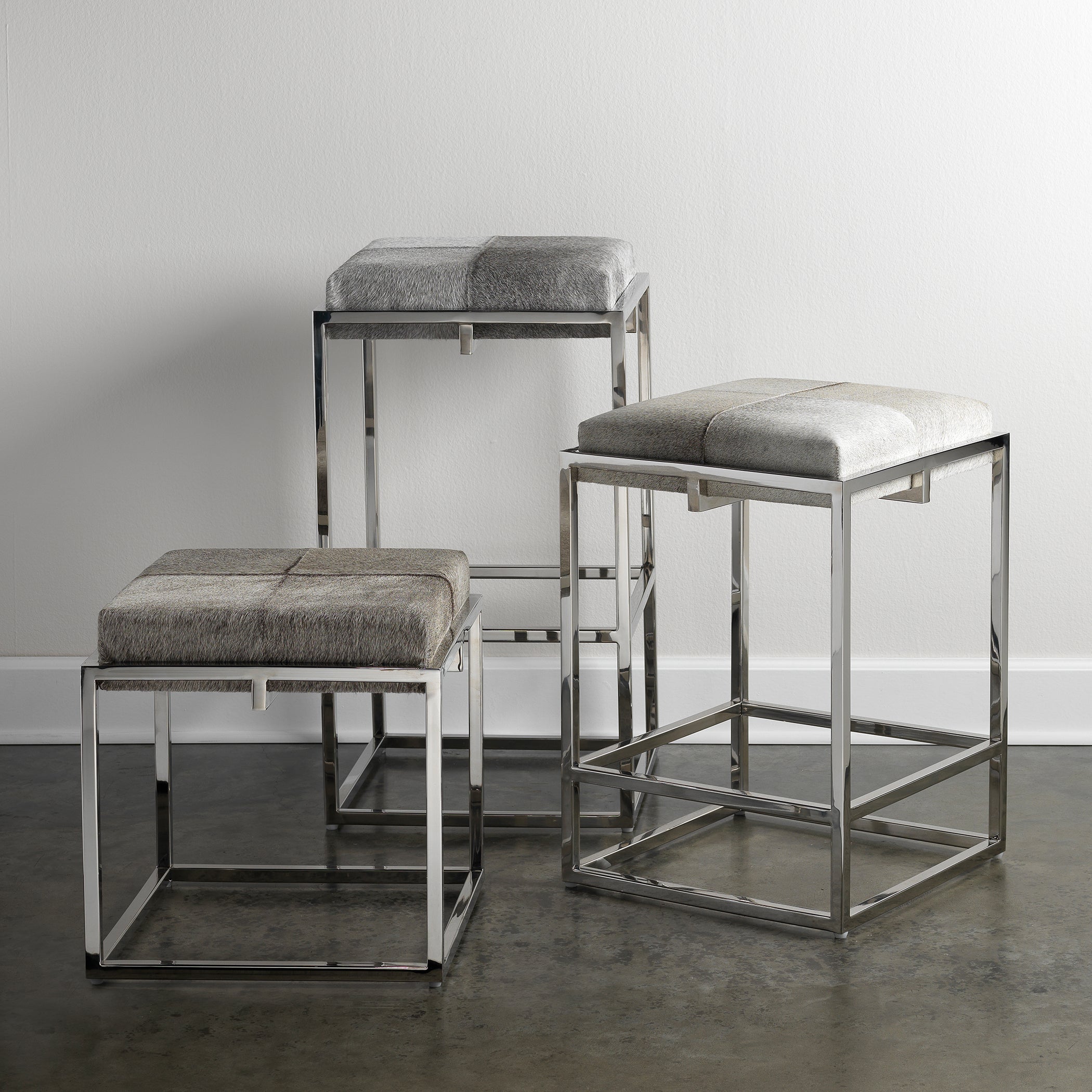 Shelby Hide Counter Stool by Jamie Young
