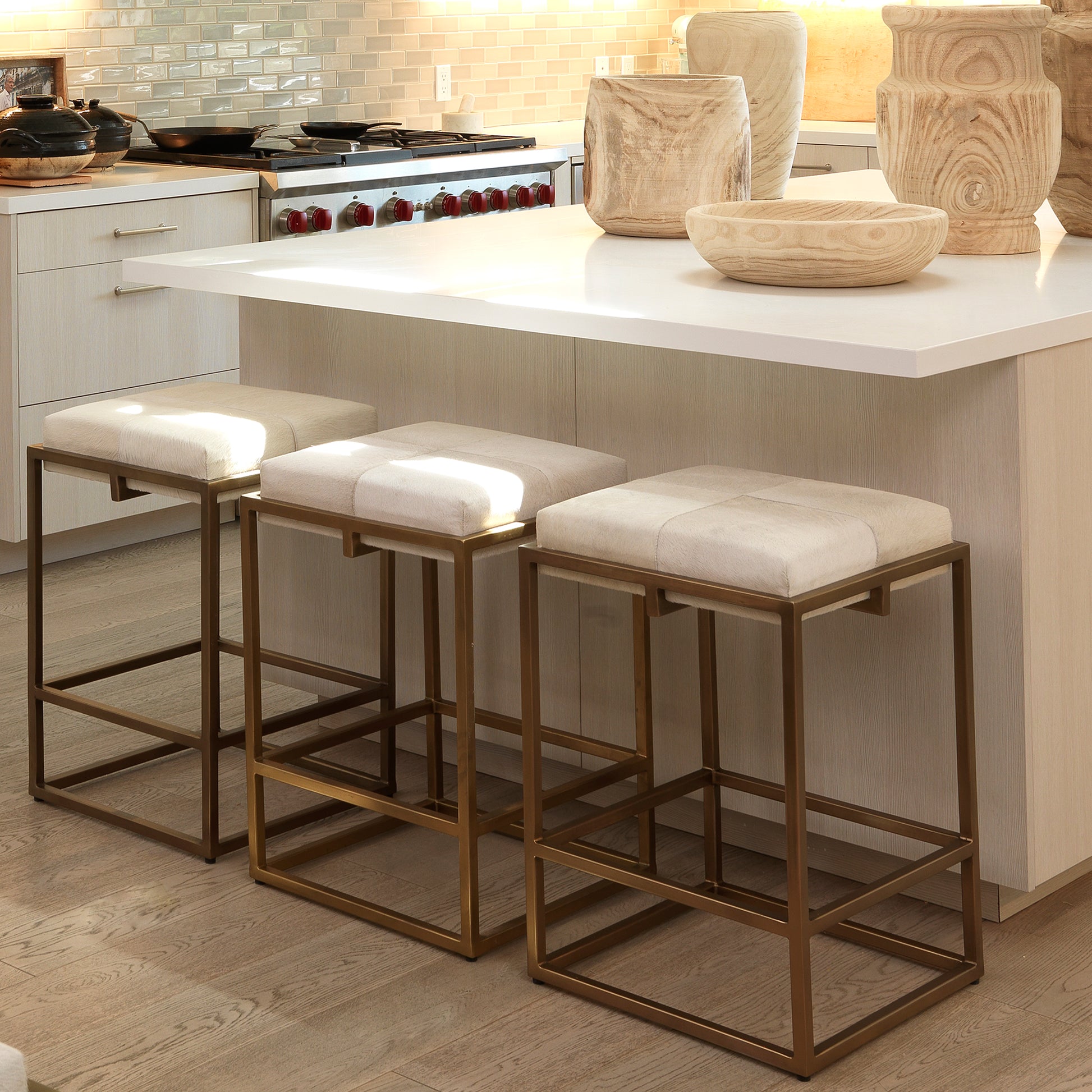 Shelby Hide Counter Stool by Jamie Young