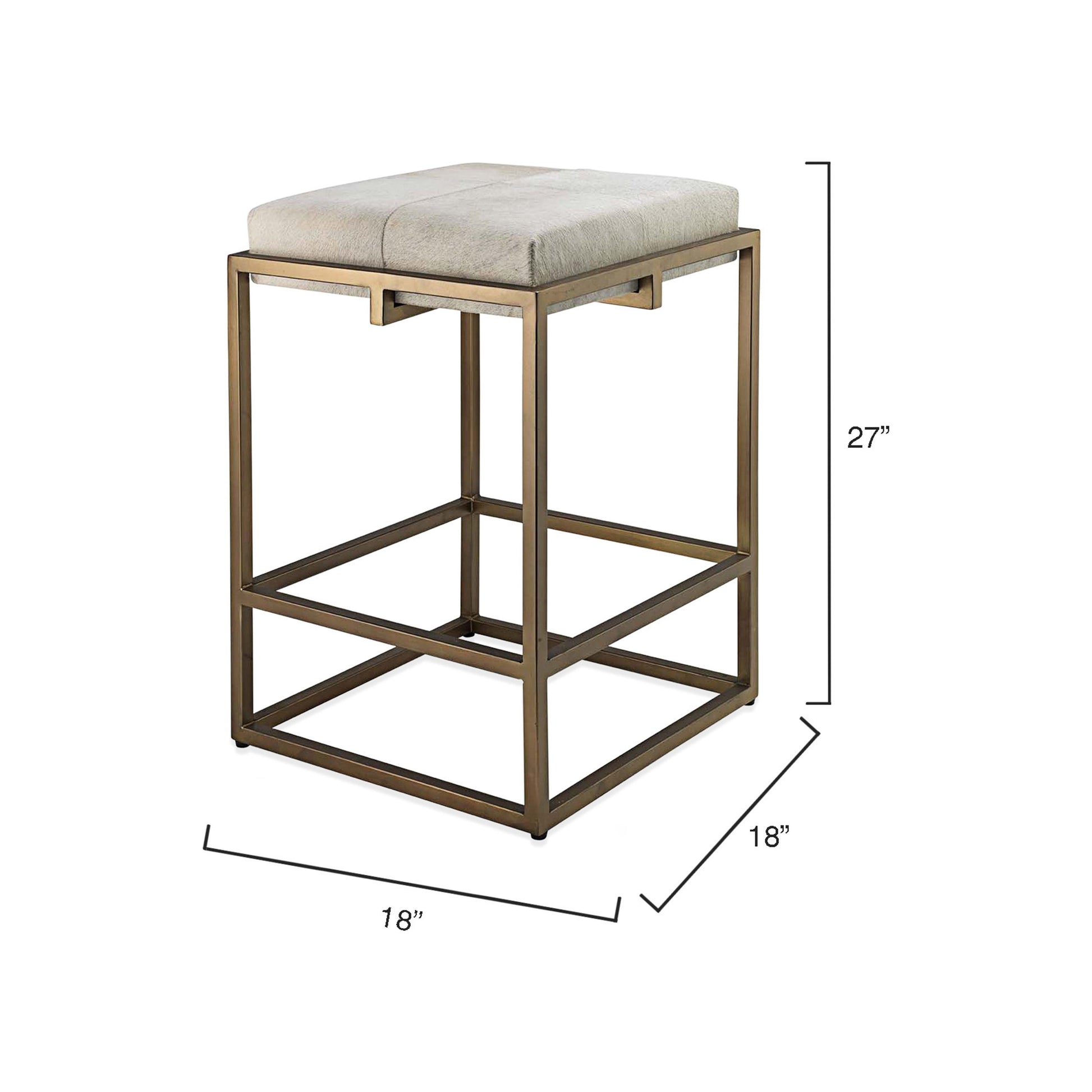 Shelby Hide Counter Stool by Jamie Young