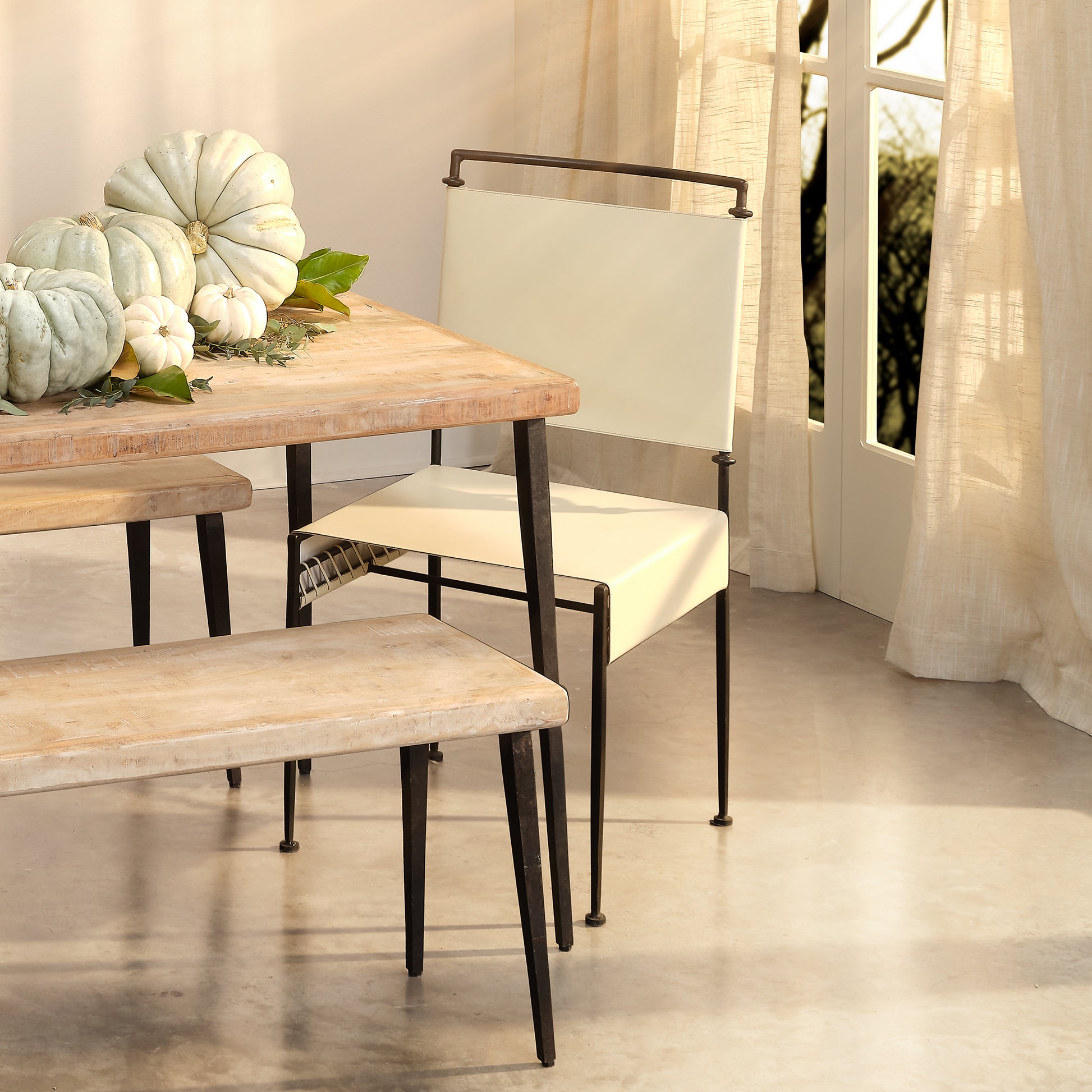 Sweetwater Leather Dining Chair by Jamie Young