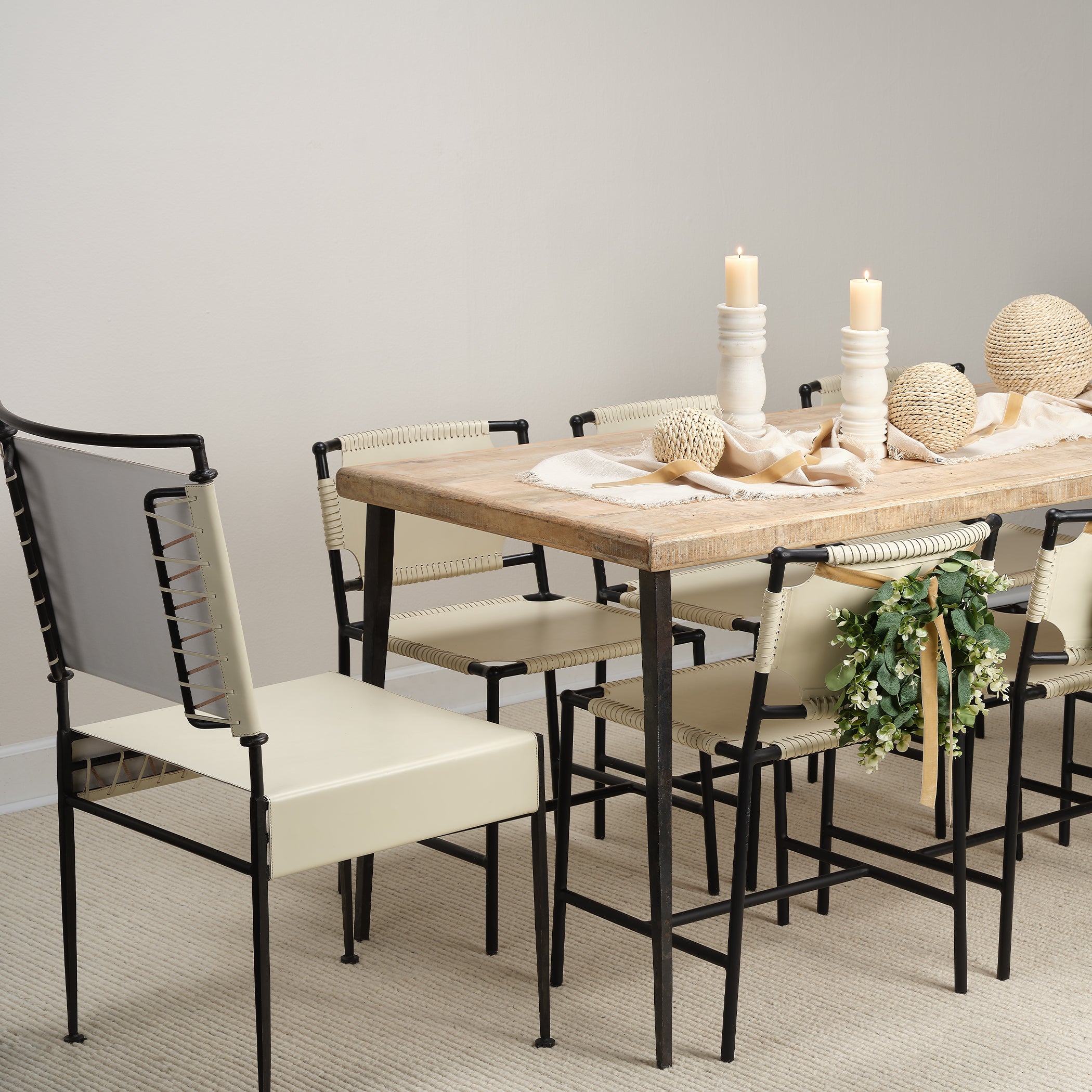 Sweetwater Leather Dining Chair by Jamie Young
