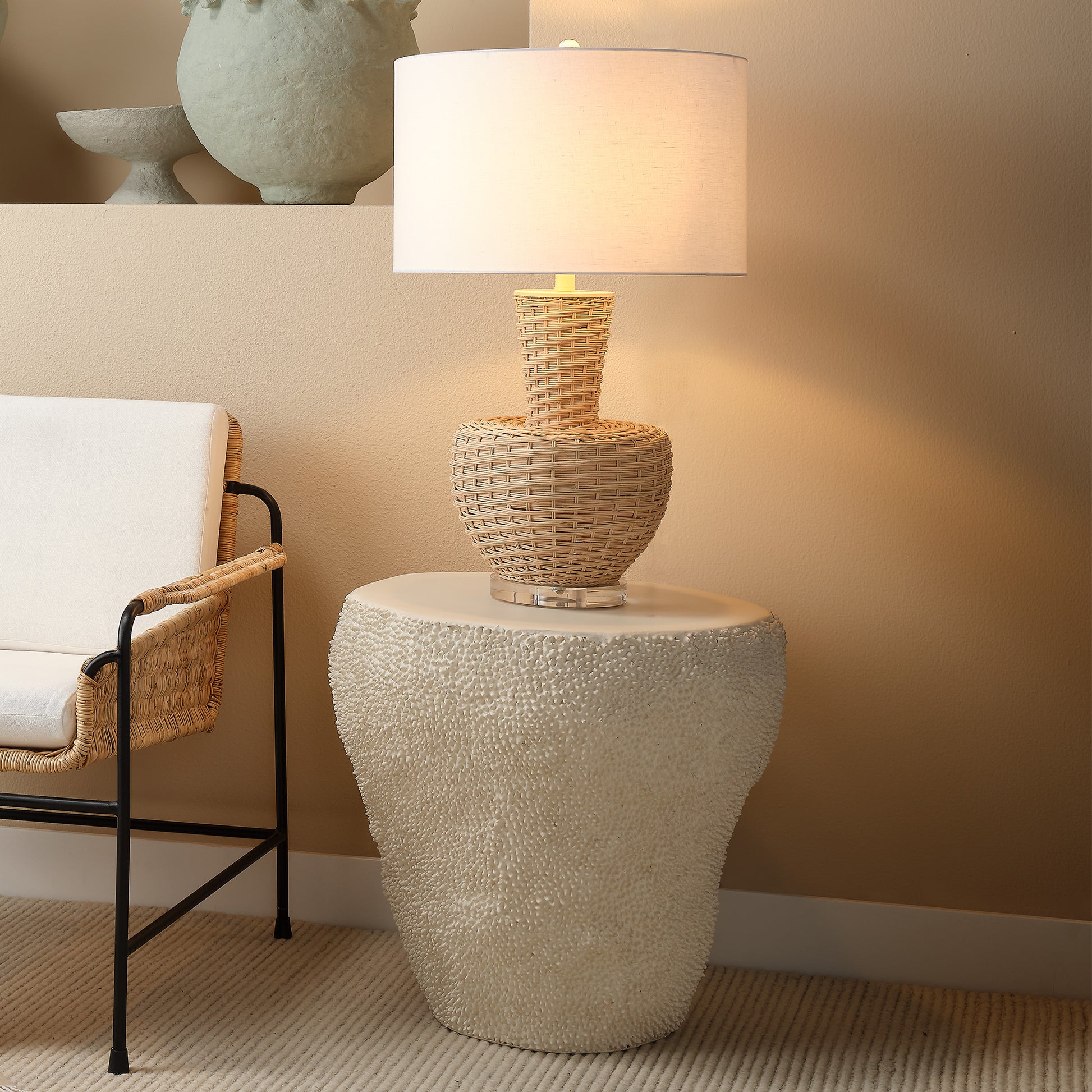 Uni Fiber Glass Indoor/Outdoor Side Table by Jamie Young
