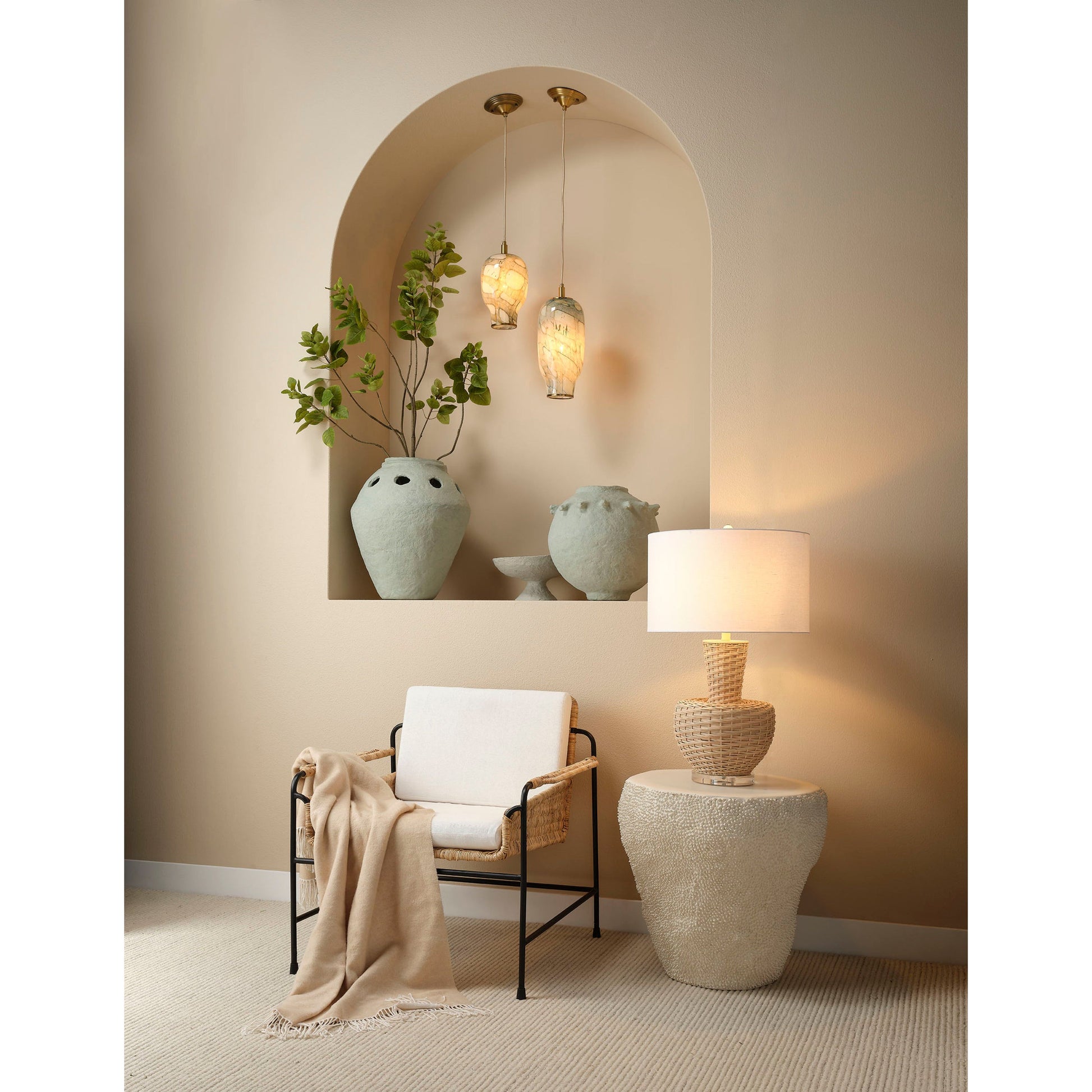 Uni Fiber Glass Indoor/Outdoor Side Table by Jamie Young