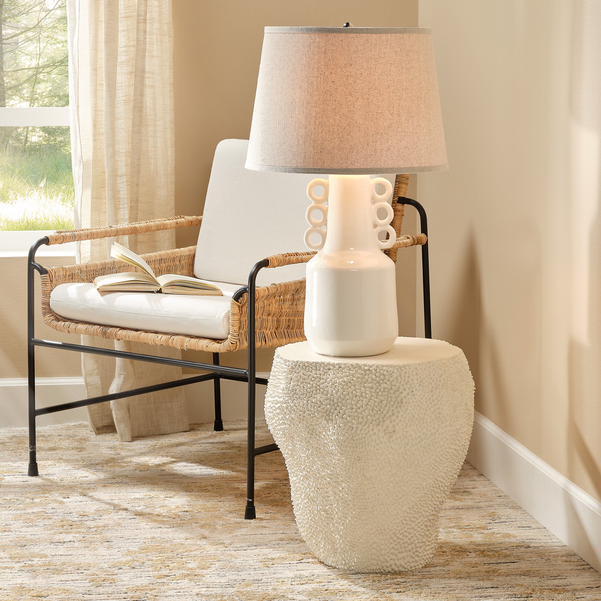 Uni Fiber Glass Indoor/Outdoor Side Table by Jamie Young