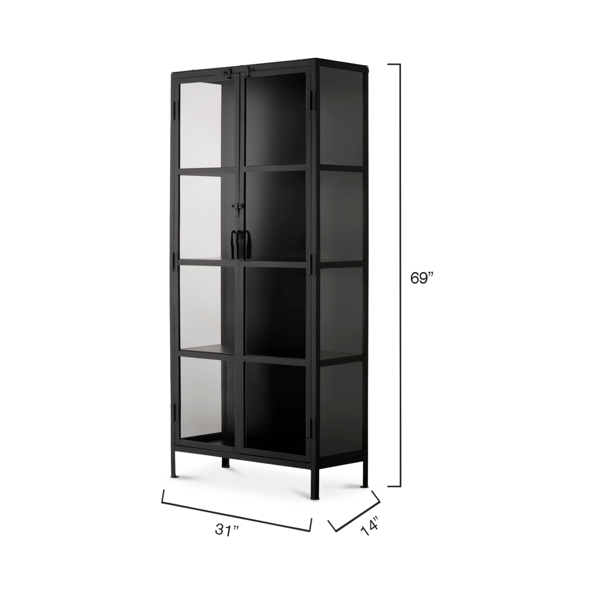 Union Tall Curio Iron Cabinet by Jamie Young