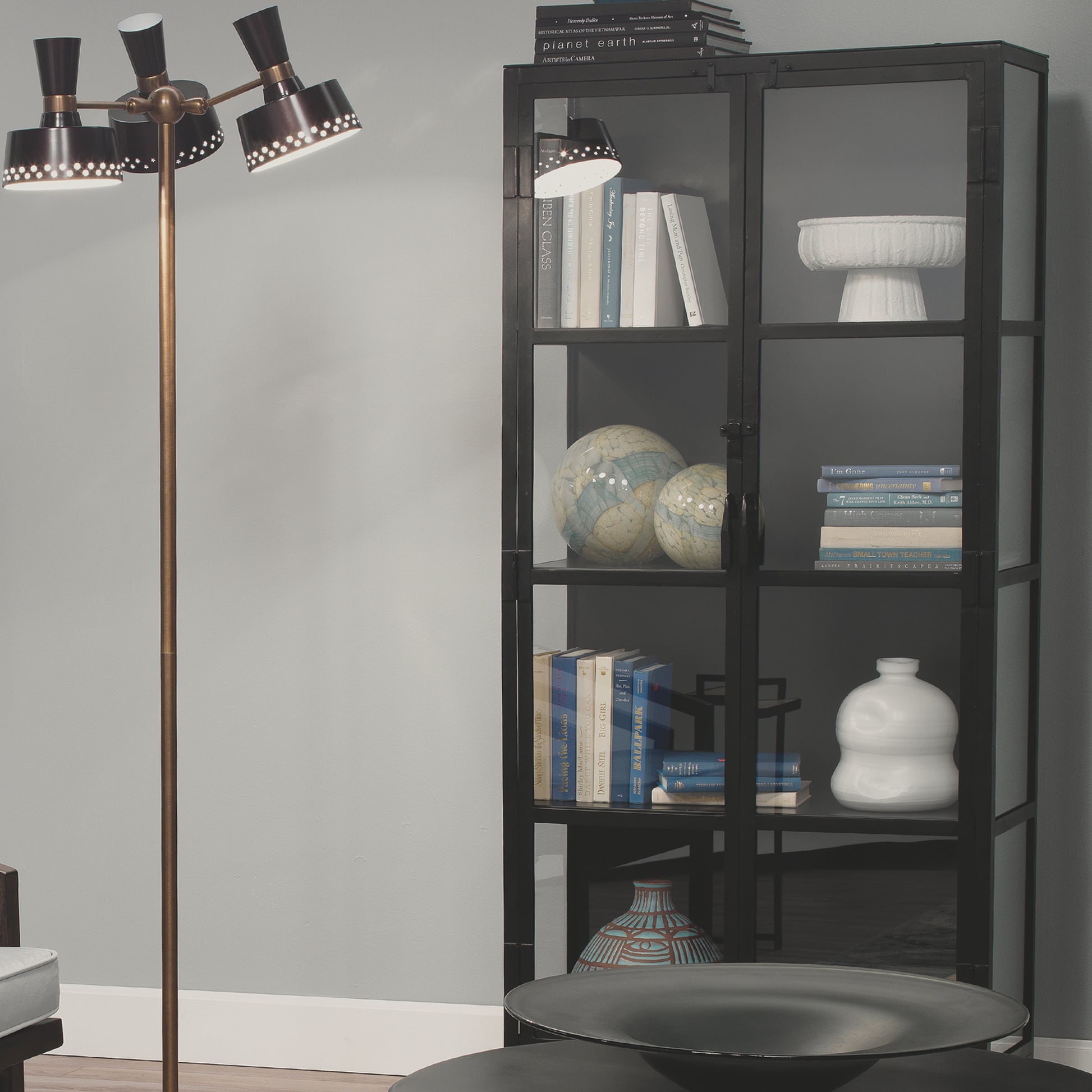 Union Tall Curio Iron Cabinet by Jamie Young