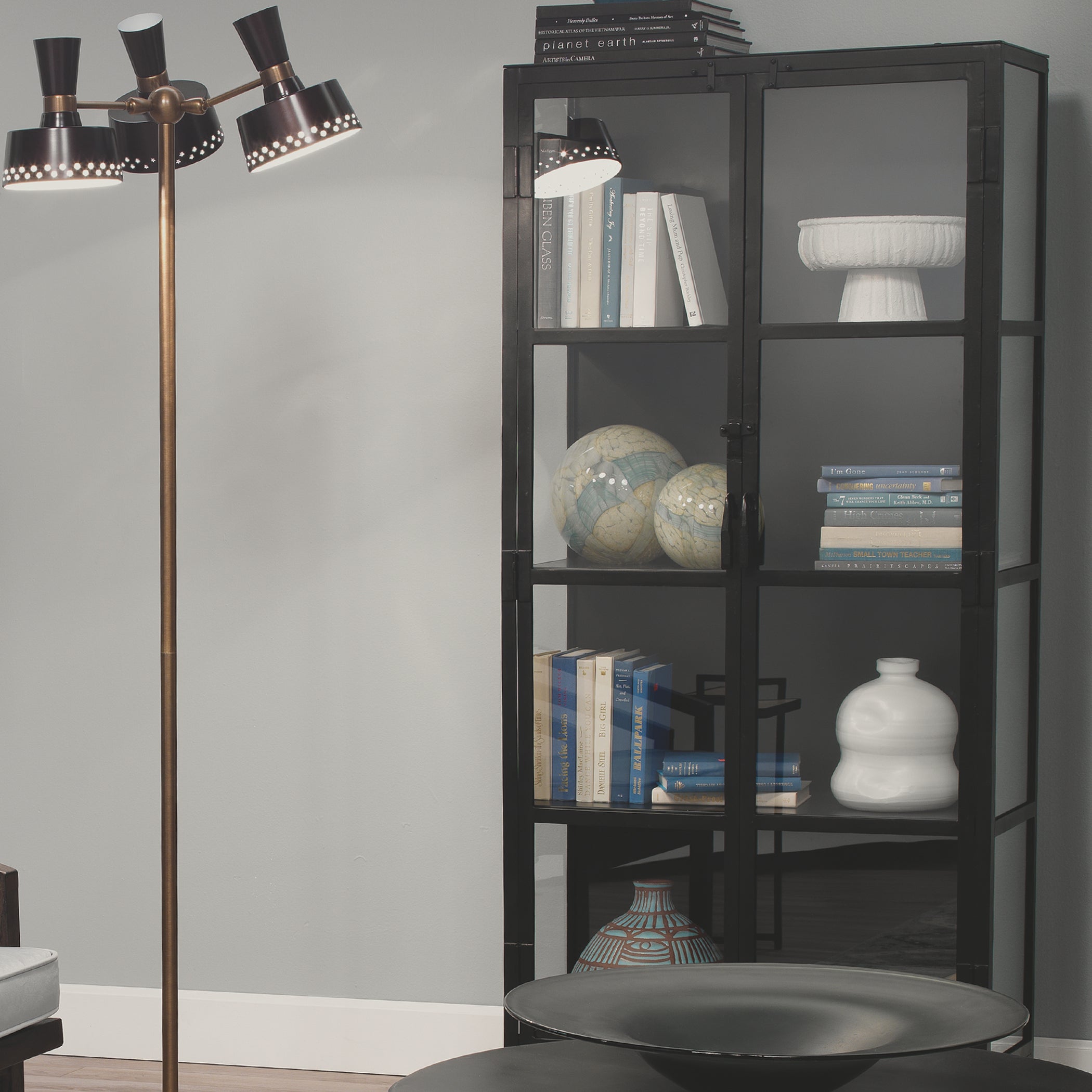 Union Tall Curio Iron Cabinet by Jamie Young