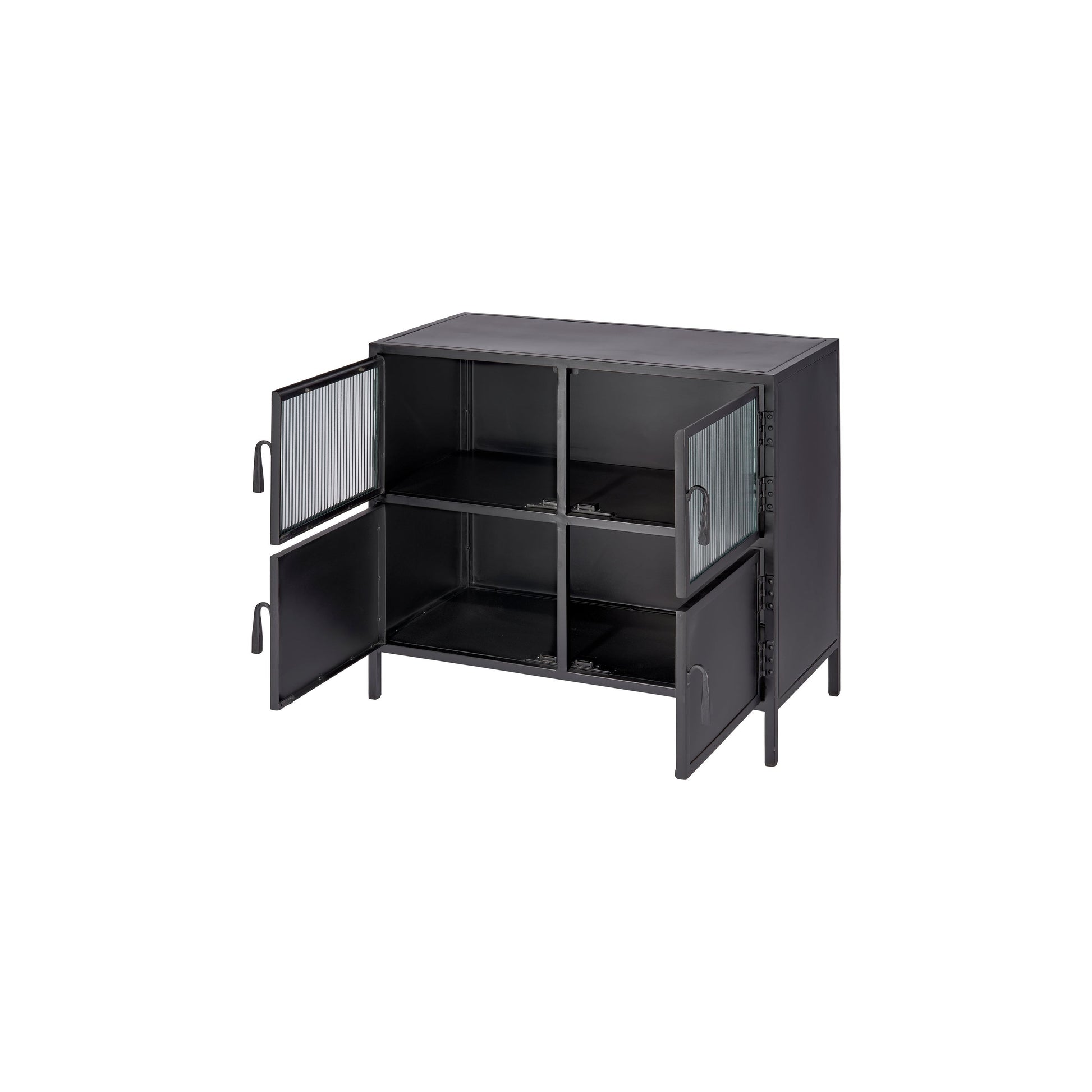 Vitrino 4 Door Iron Side Table by Jamie Young