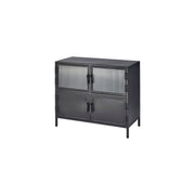 Vitrino 4 Door Iron Side Table by Jamie Young