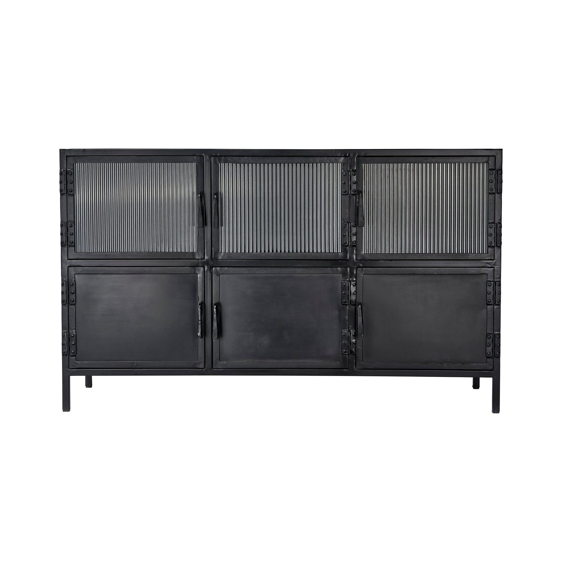 Vitrino 6 Door Iron Console by Jamie Young