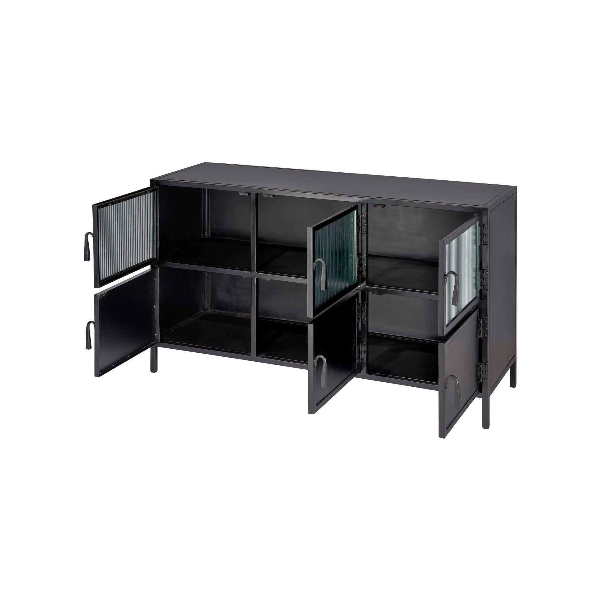 Vitrino 6 Door Iron Console by Jamie Young