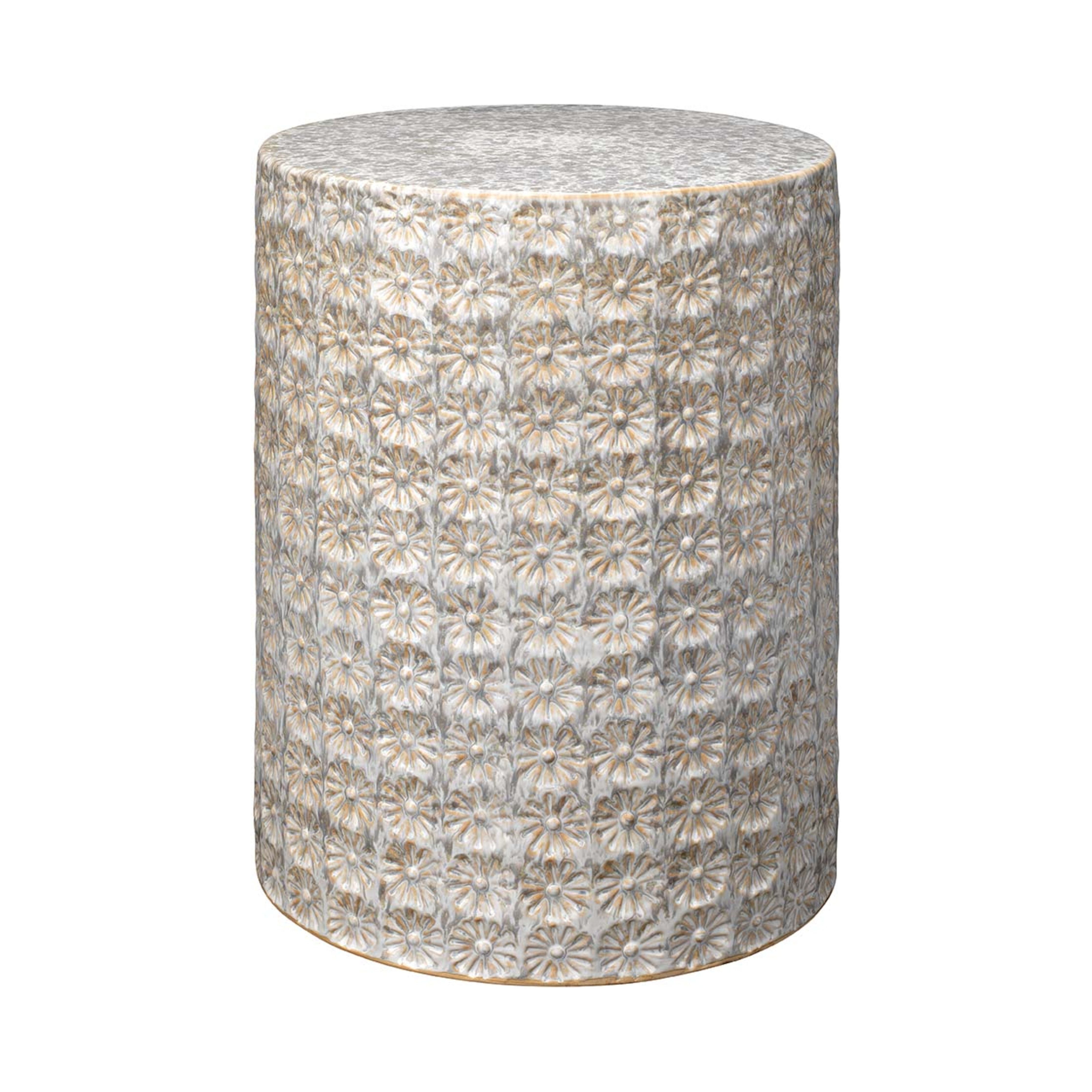 Wildflower Indoor/Outdoor Ceramic Side Table by Jamie Young