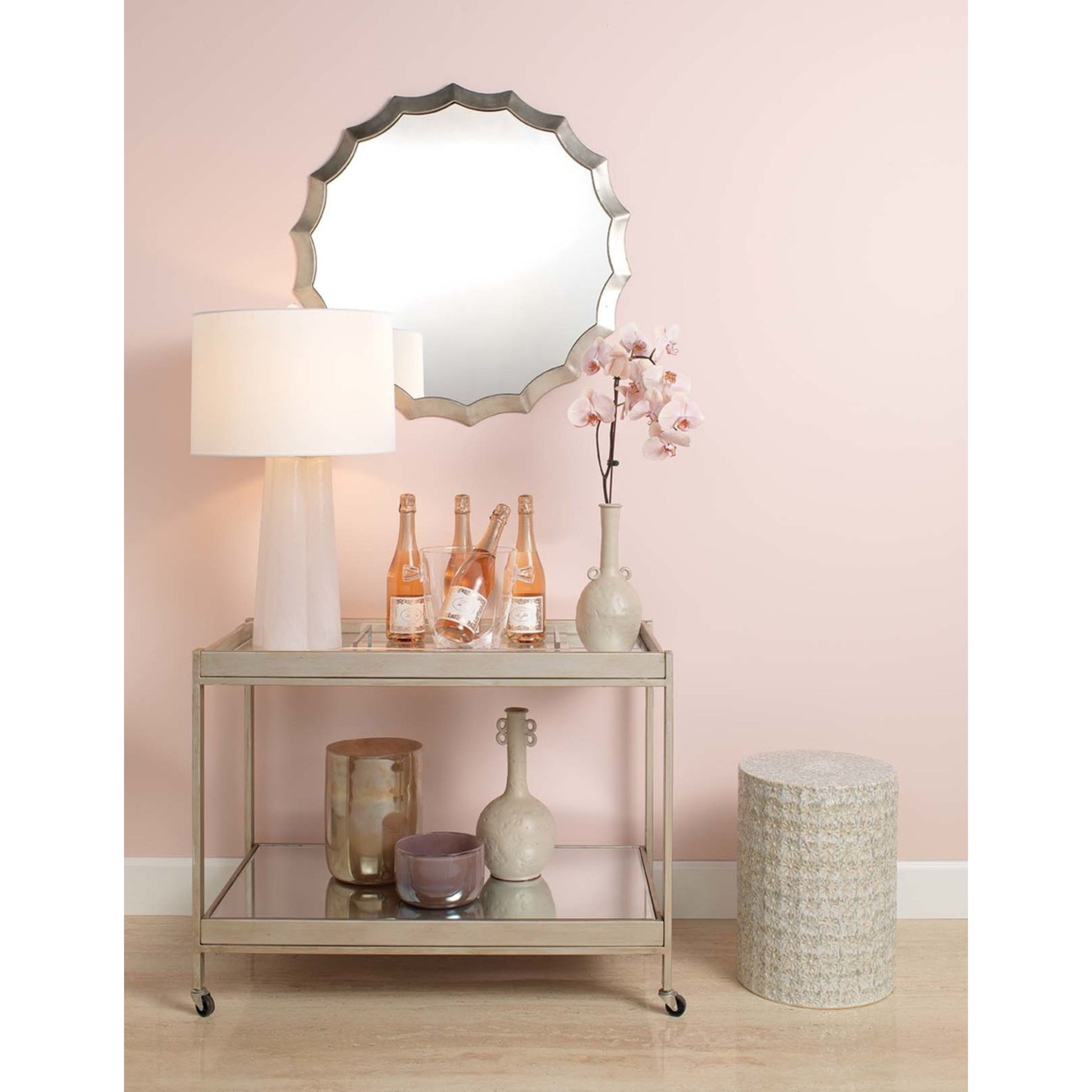 Wildflower Indoor/Outdoor Ceramic Side Table by Jamie Young