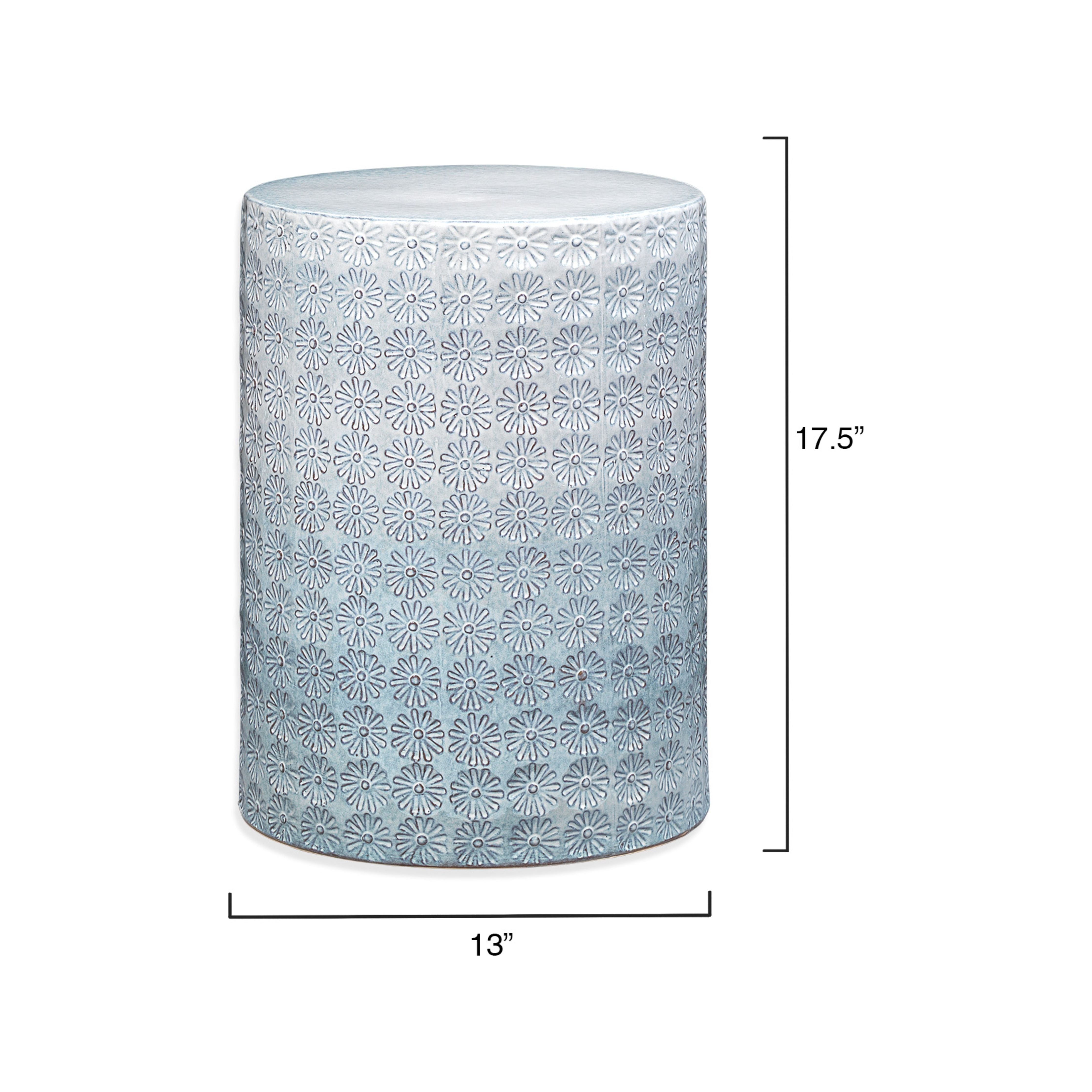 Wildflower Indoor/Outdoor Ceramic Side Table by Jamie Young