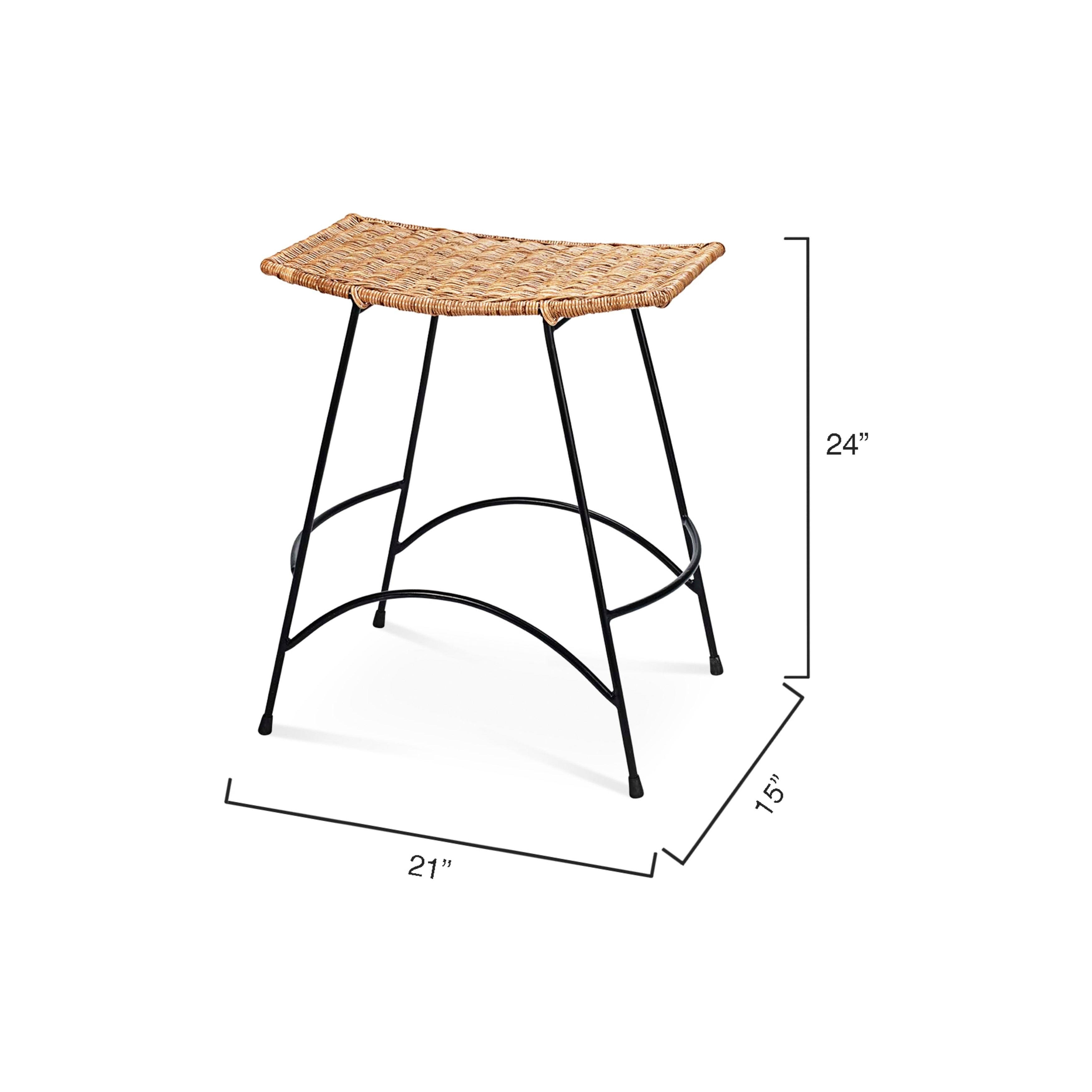 Wing Rattan Counter Stool by Jamie Young