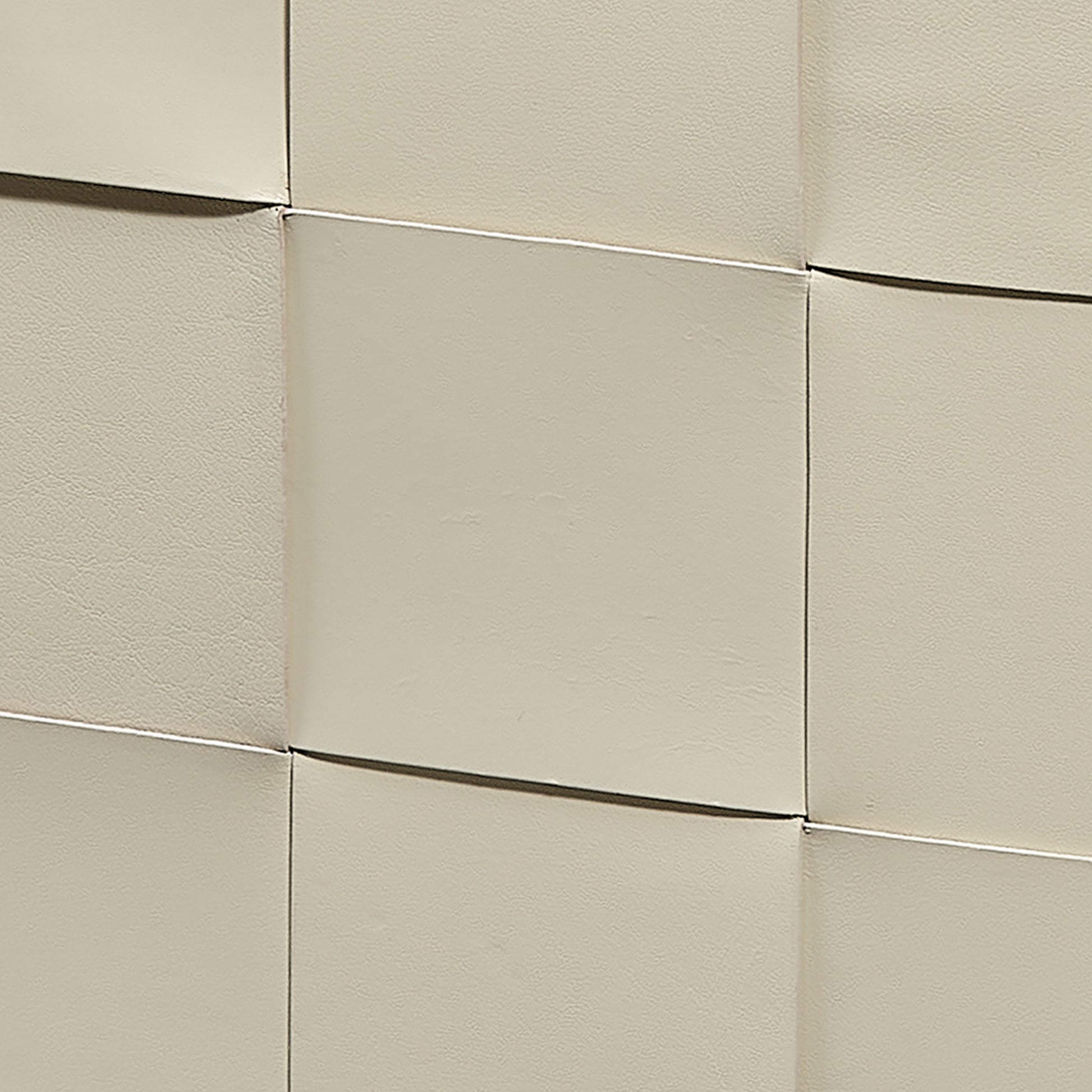 Woven Leather Ottoman by Jamie Young