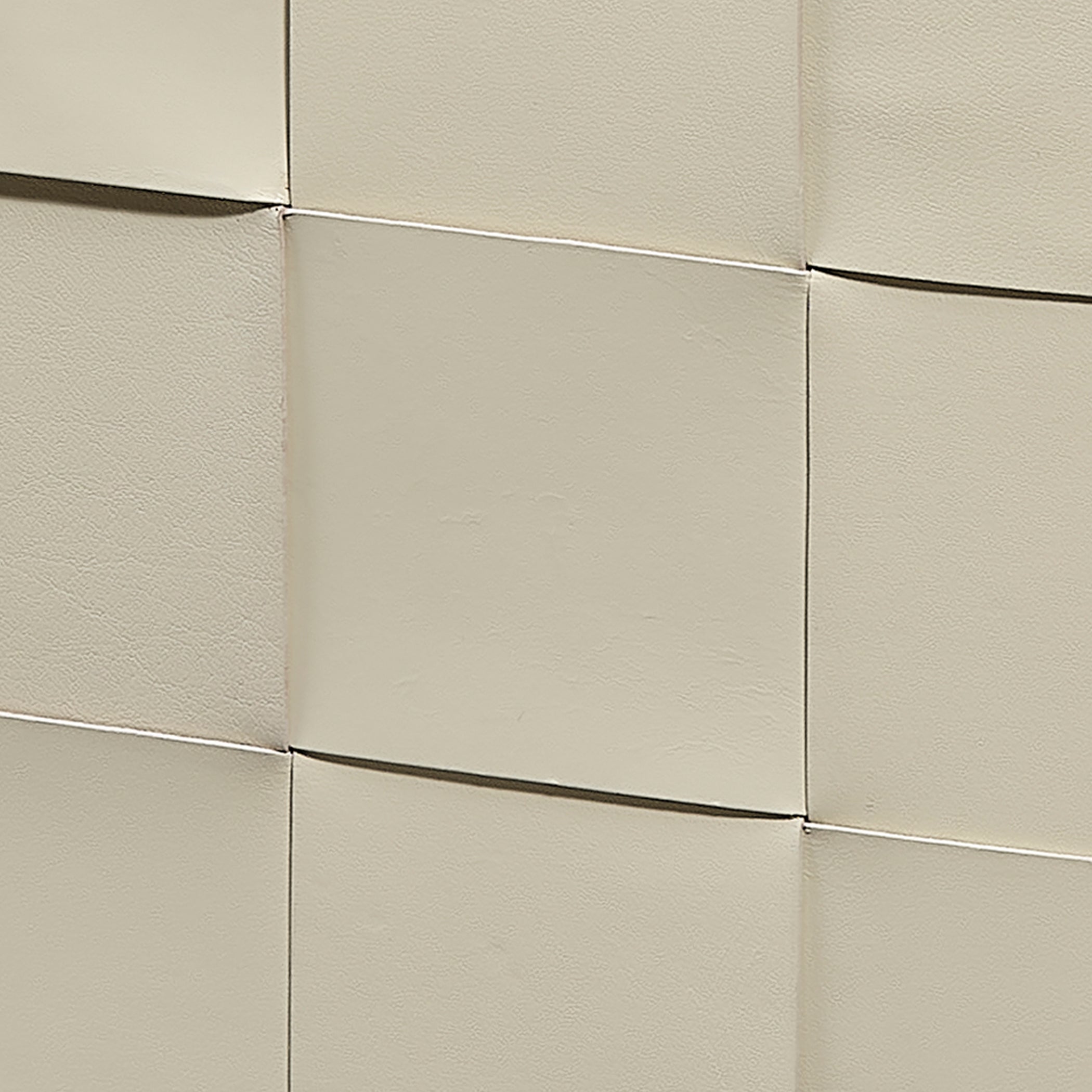 Woven Leather Ottoman by Jamie Young