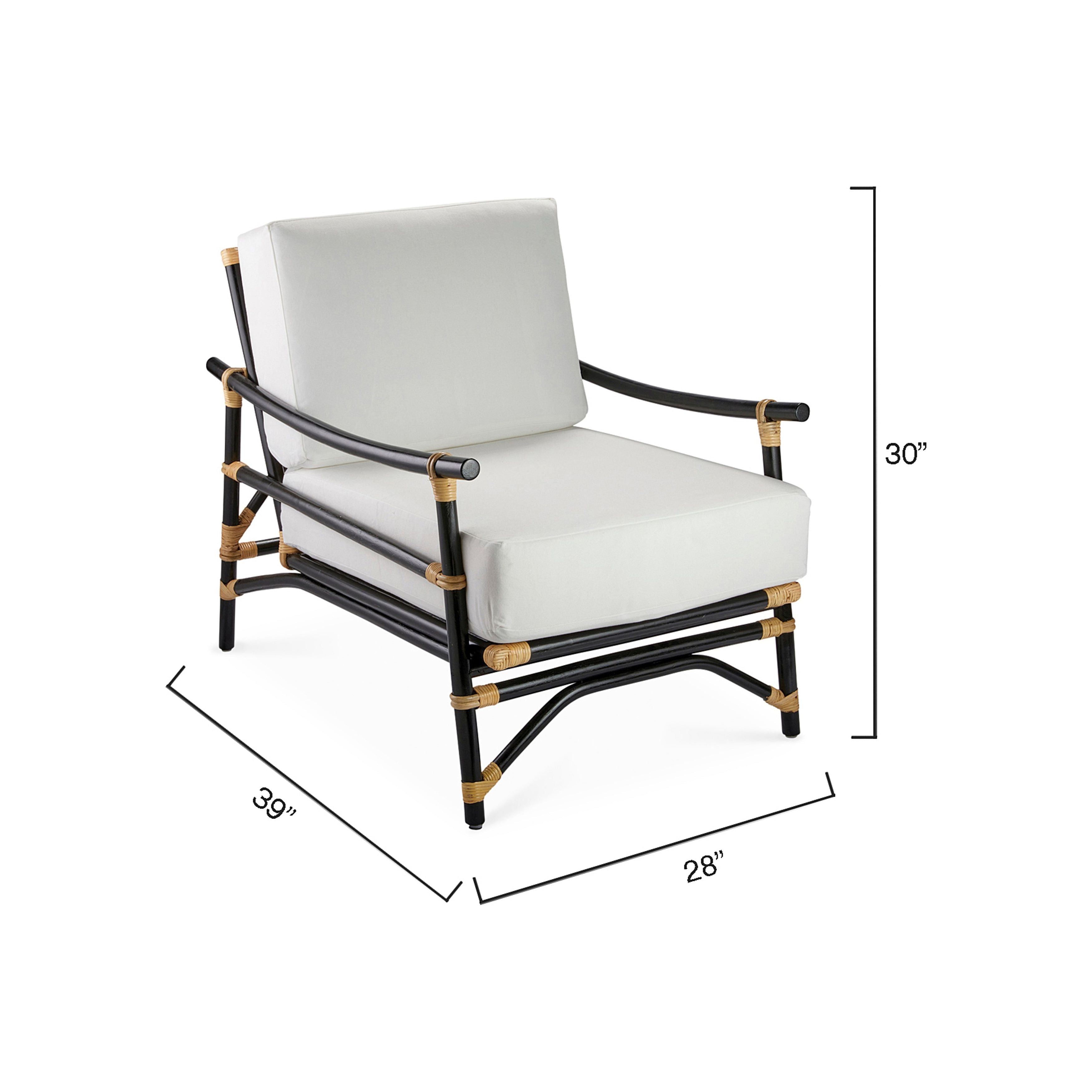 Xanadu Rattan Lounge Chair by Jamie Young