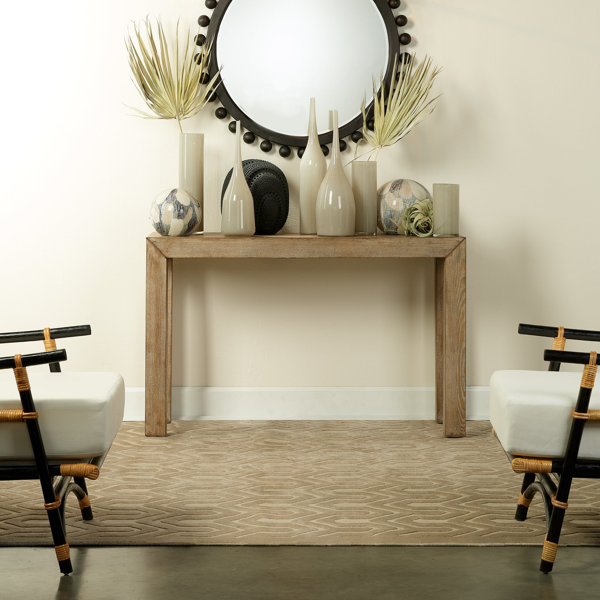 Xanadu Rattan Lounge Chair by Jamie Young