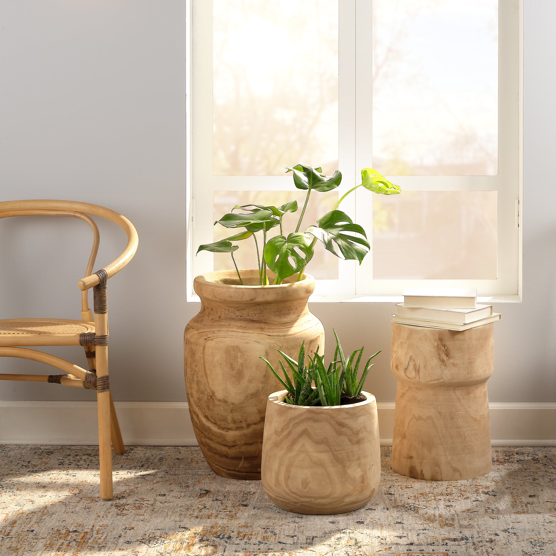 Yucca Wood Side Table by Jamie Young