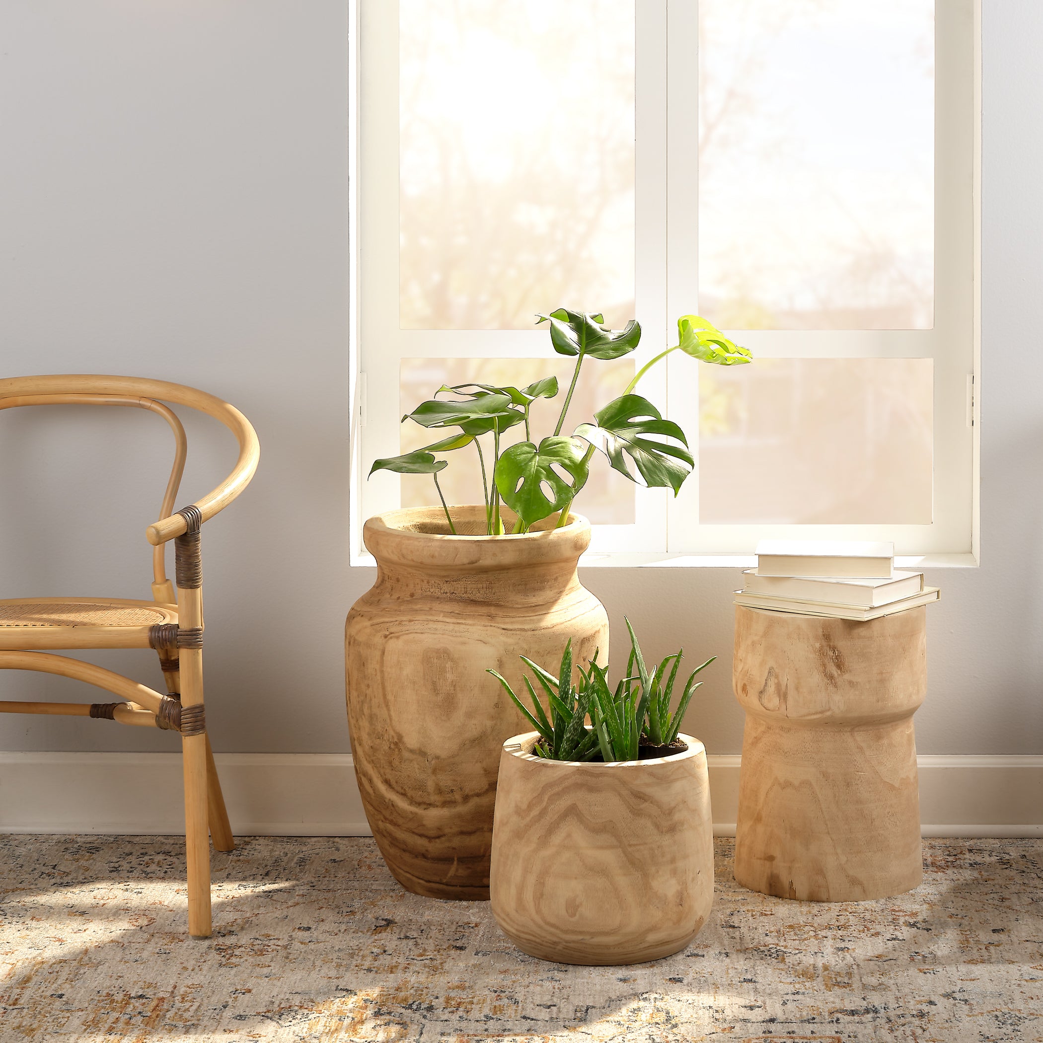 Yucca Wood Side Table by Jamie Young