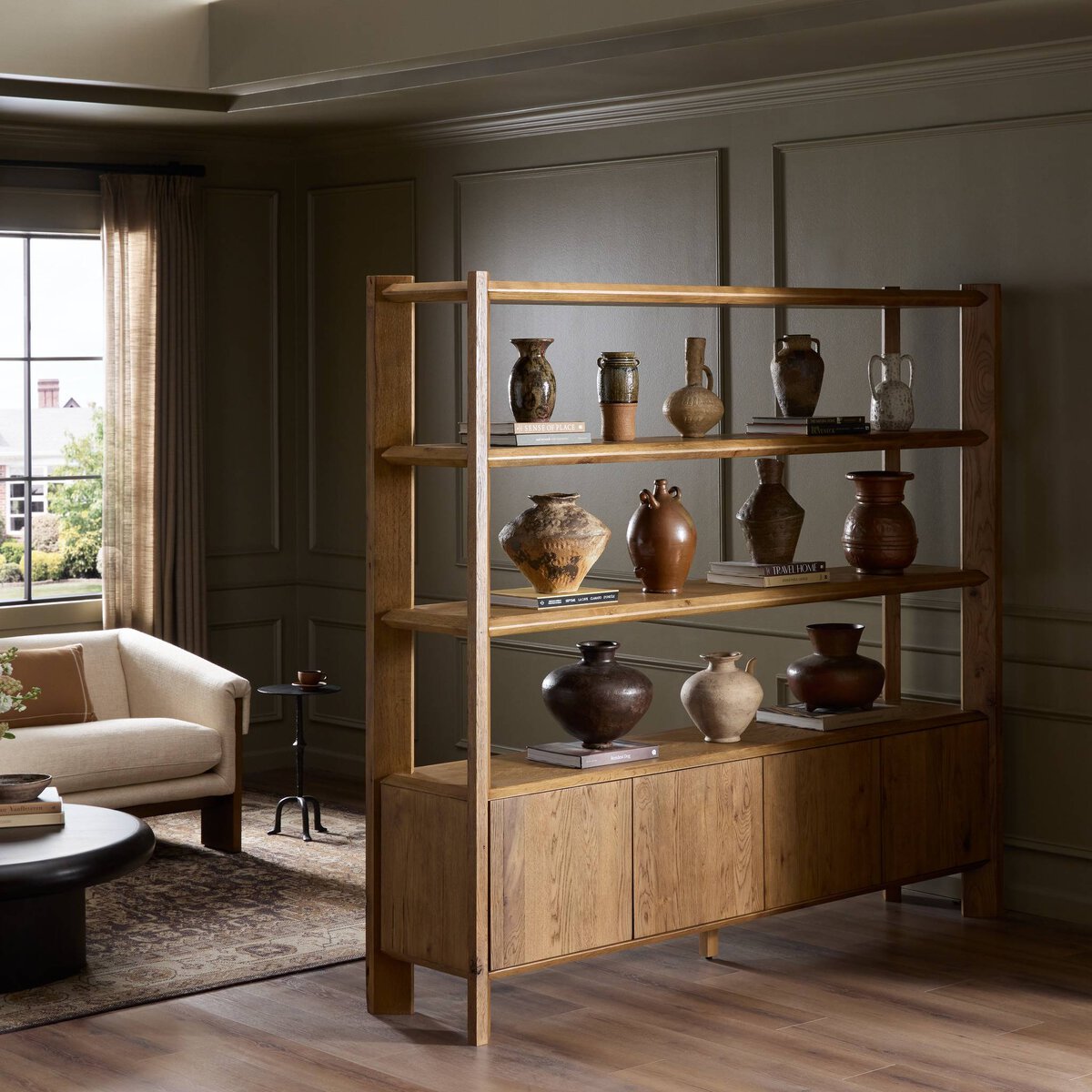 Orwin Wide Bookshelf by Four Hands