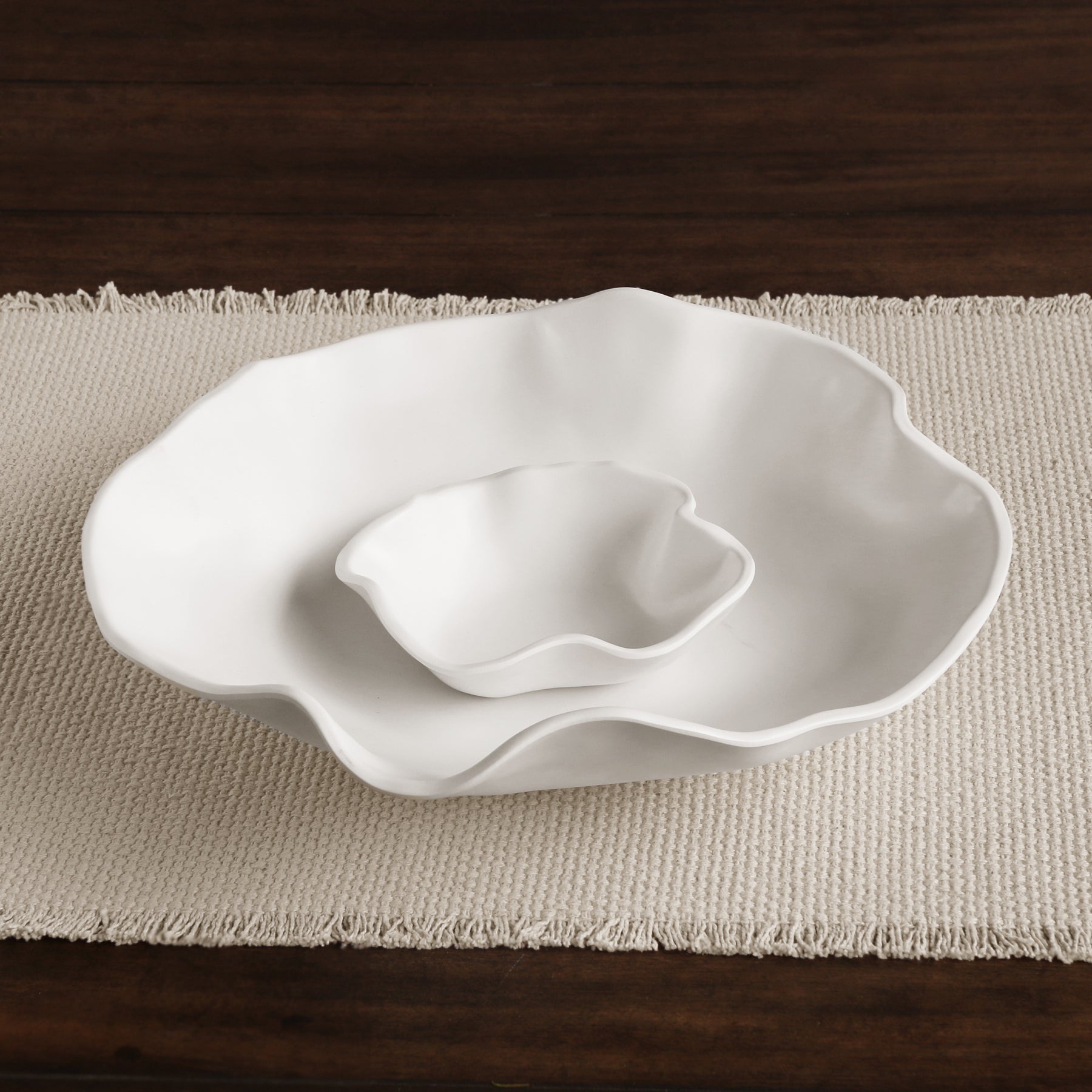 VIDA Nube Bowl with Dip – White by Beatriz Ball
