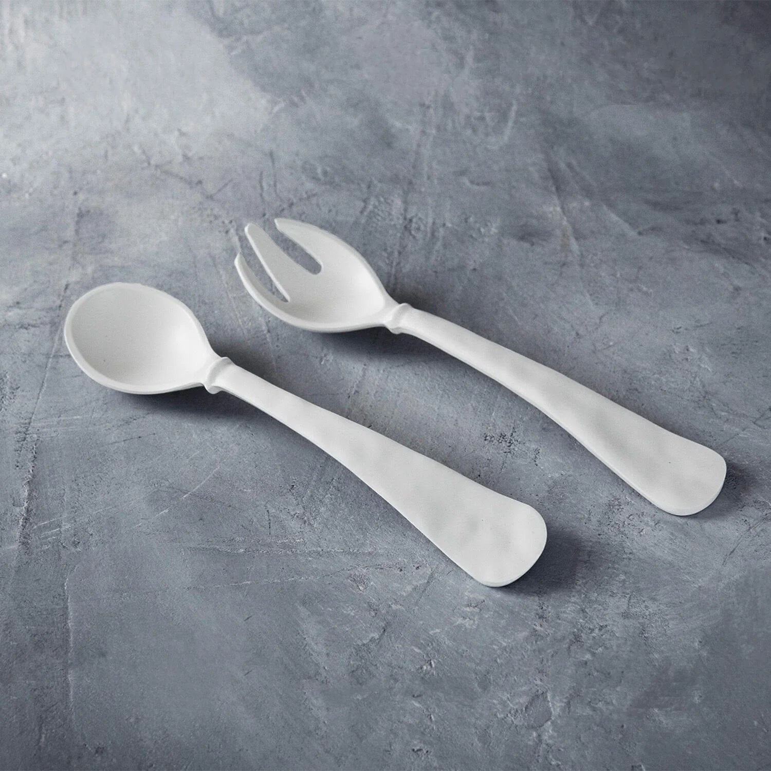 VIDA Nube Large Salad Servers – White | Beatriz Ball by Beatriz Ball