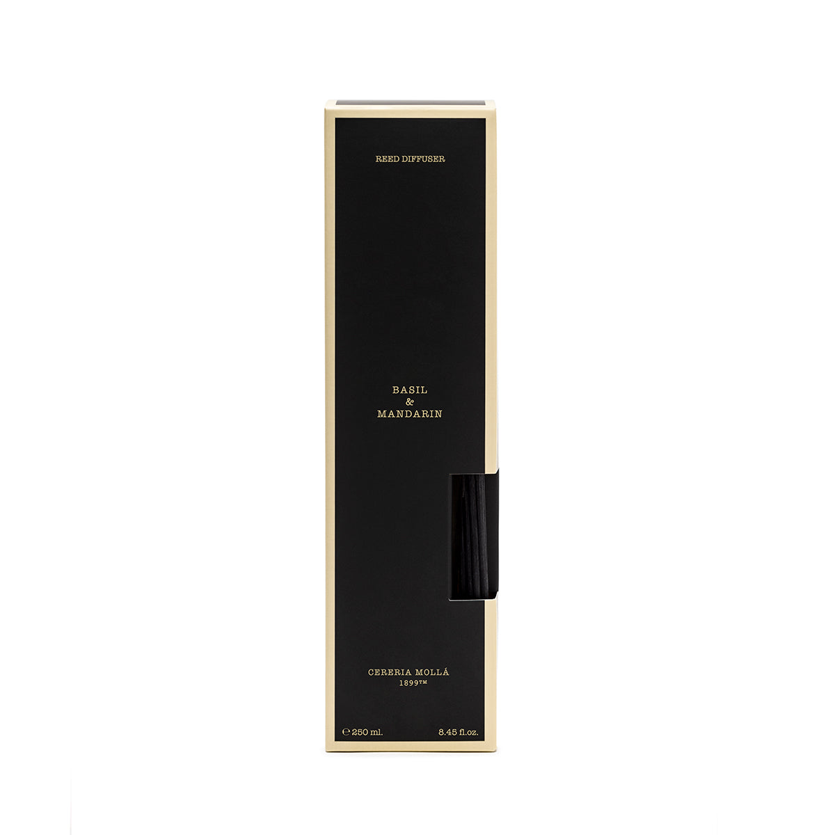 Basil & Mandarin Black Reed Diffuser 8.4 fl oz by Cereria Molla