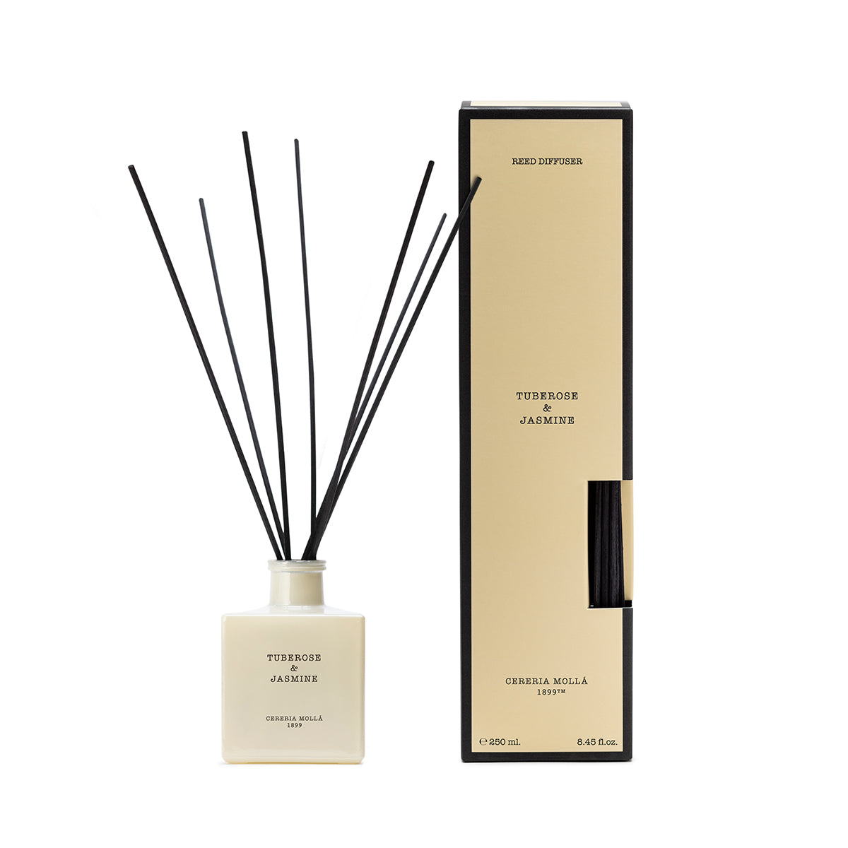 Tuberose & Jasmine Ivory Reed Diffuser 8.4 fl oz by Cereria Molla