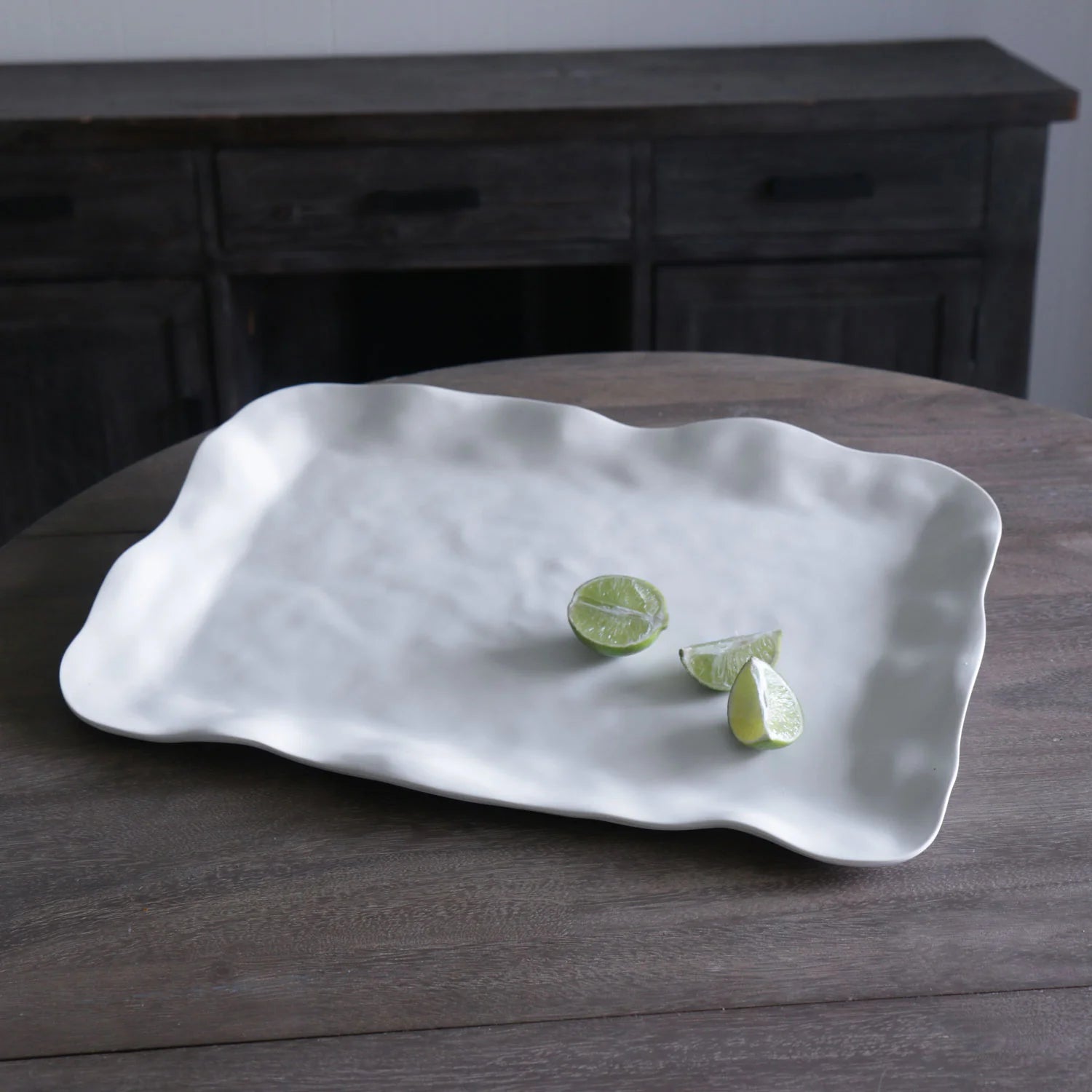 VIDA Nube Extra Large Rectangular Tray - White by Beatriz Ball