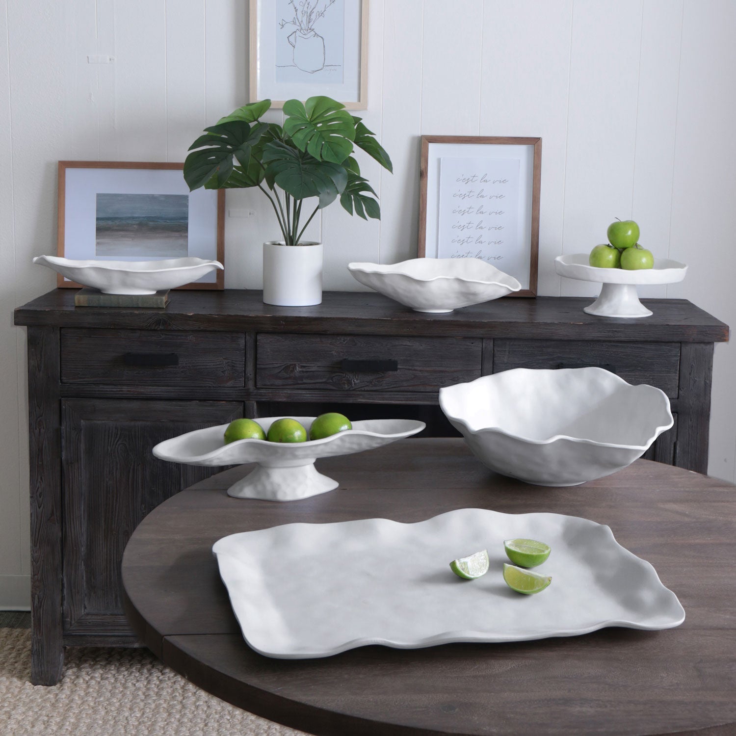 VIDA Nube Large Oval Bowl – White by Beatriz Ball