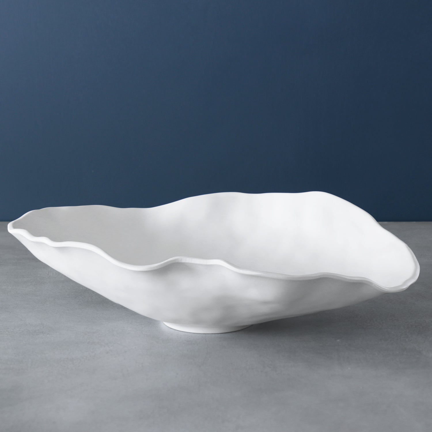 VIDA Nube Large Oval Bowl – White by Beatriz Ball