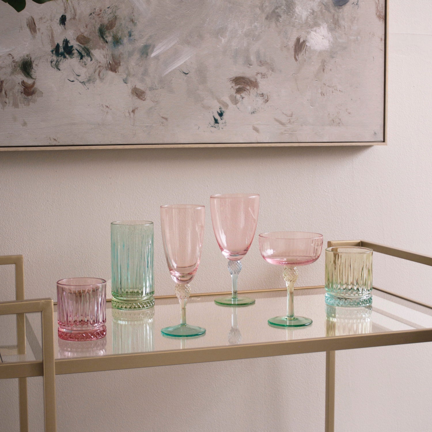 Aquarelle Double Old Fashioned Glass by Beatriz Ball