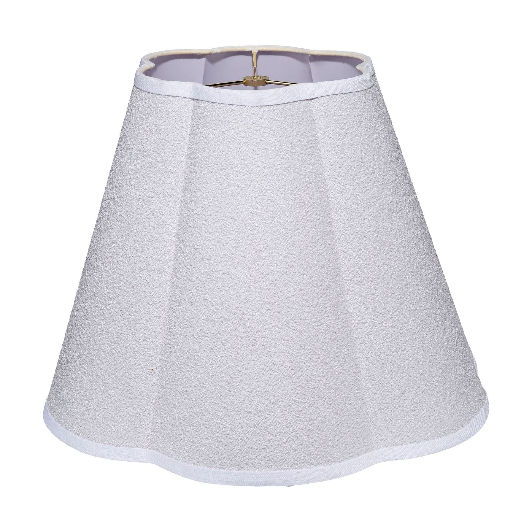 Scalloped 100% White Polyester Shade, Large by Jamie Young