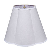 Scalloped 100% White Polyester Shade, Large by Jamie Young