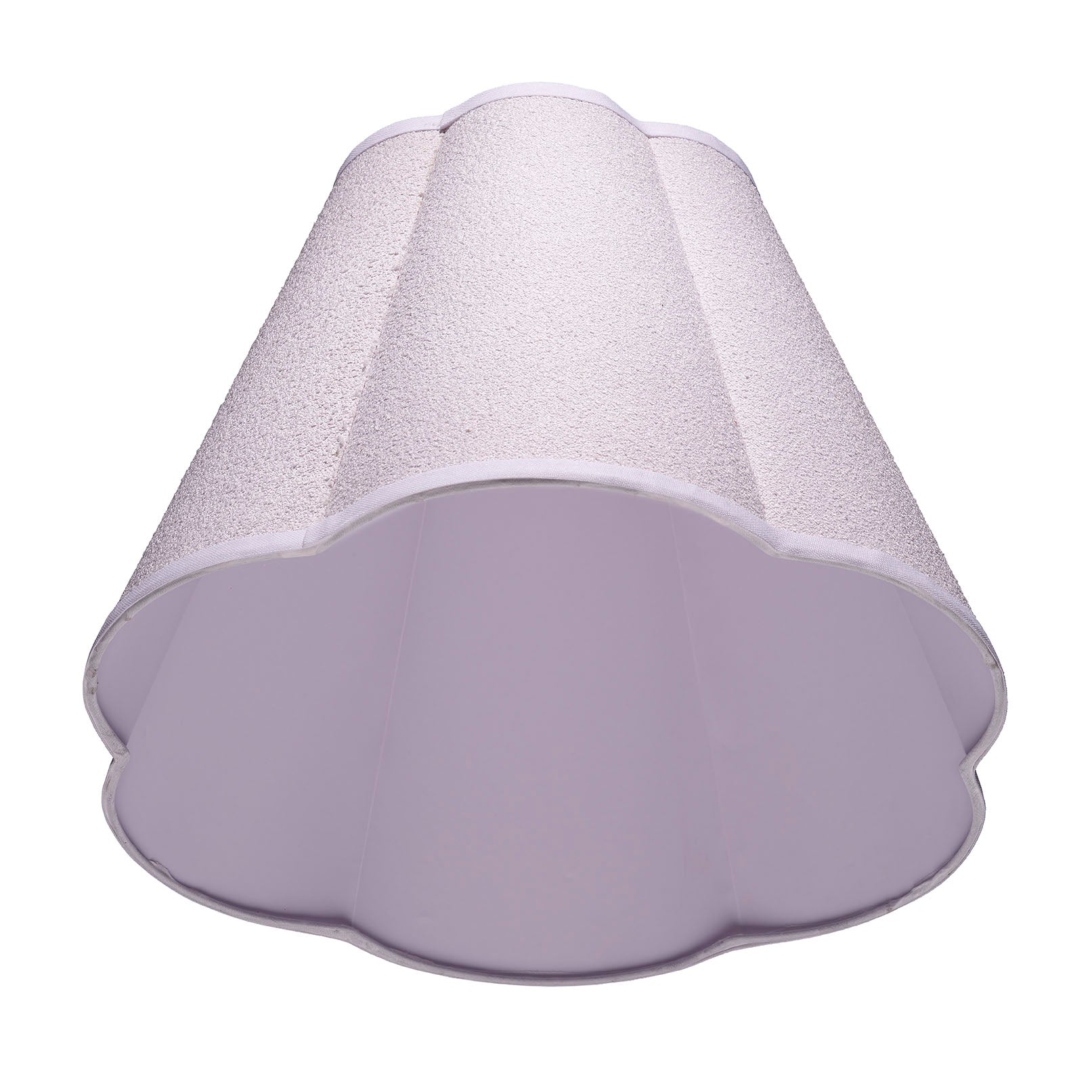 Scalloped 100% White Polyester Shade, Large by Jamie Young