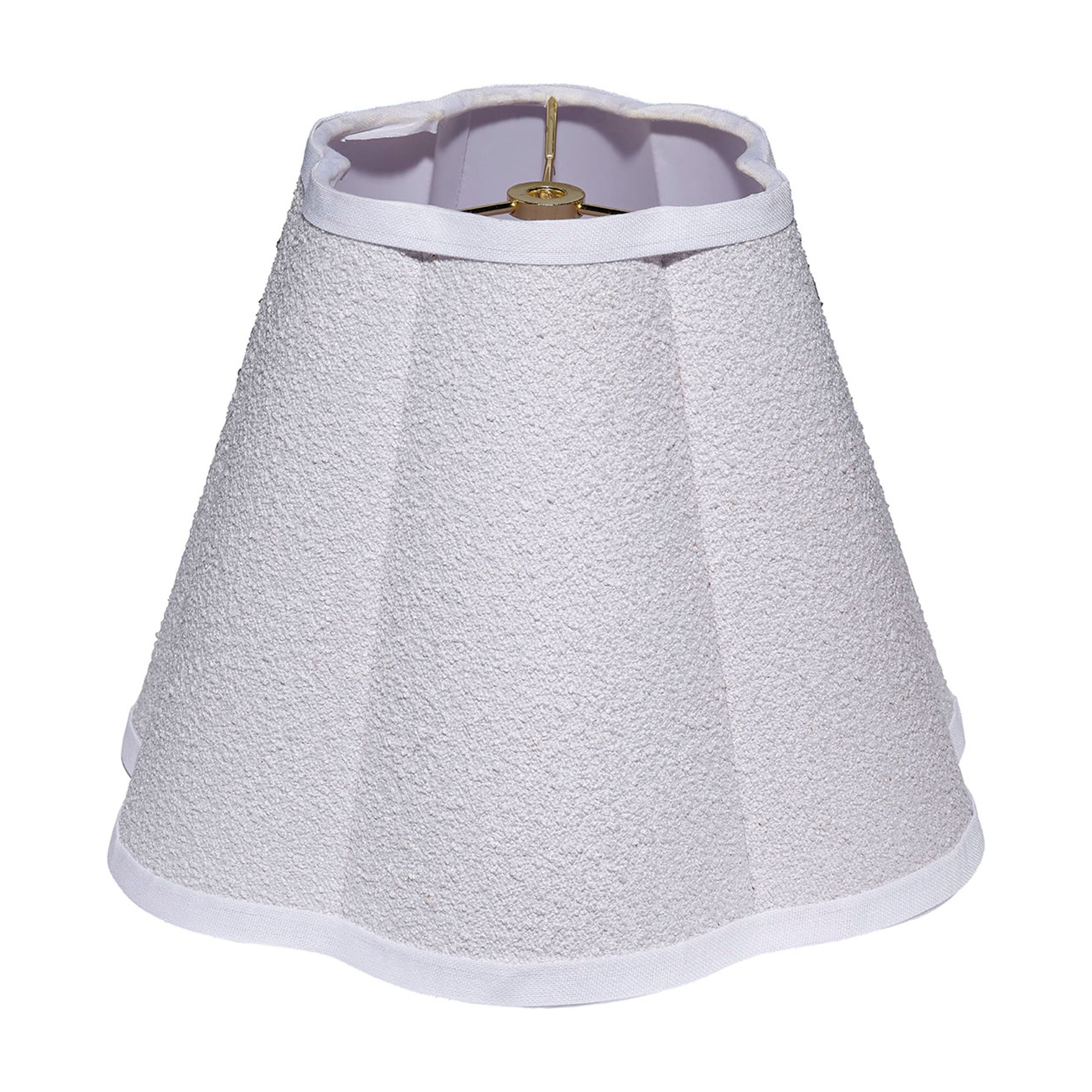 Scalloped 100% White Polyester Shade, Small by Jamie Young