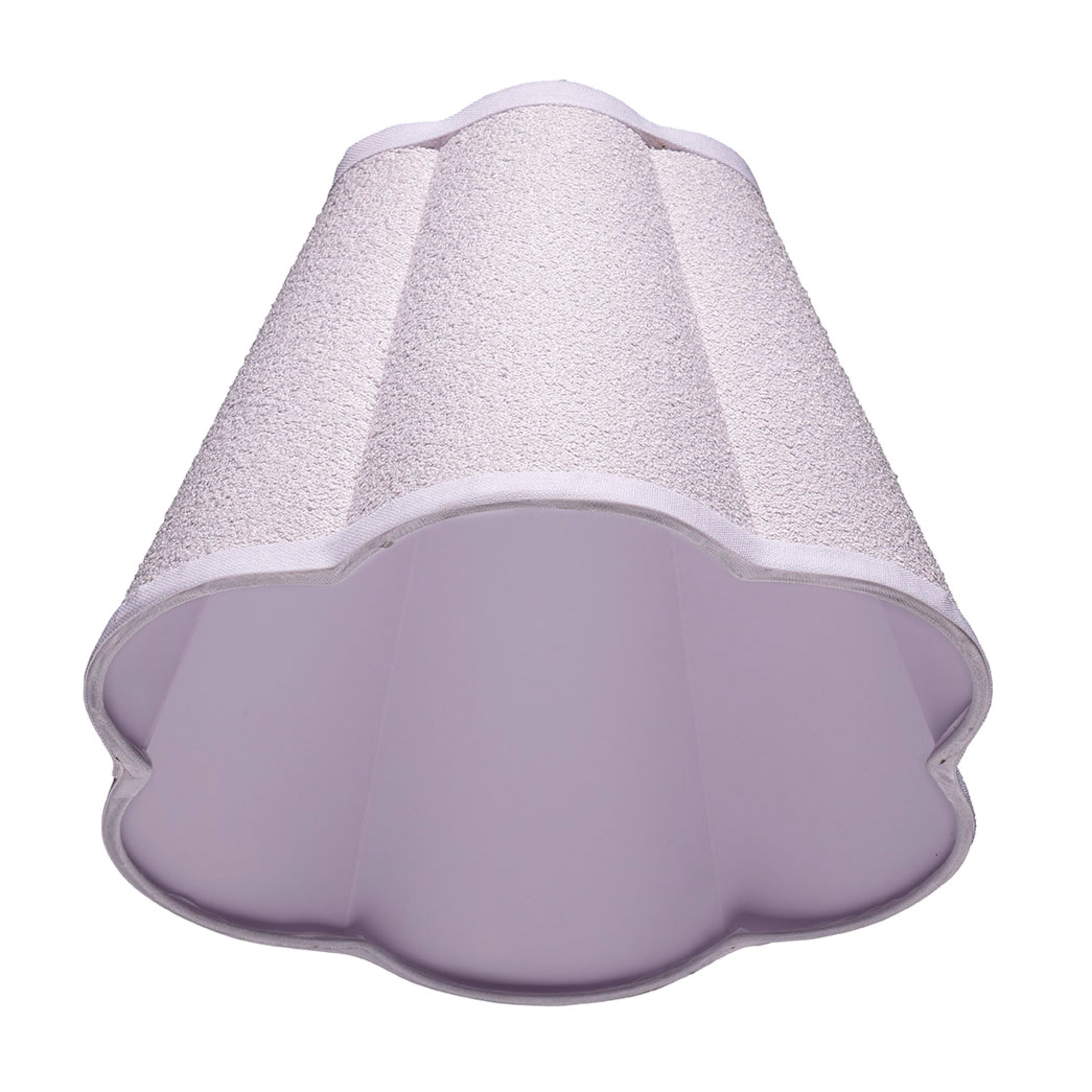 Scalloped 100% White Polyester Shade, Small by Jamie Young