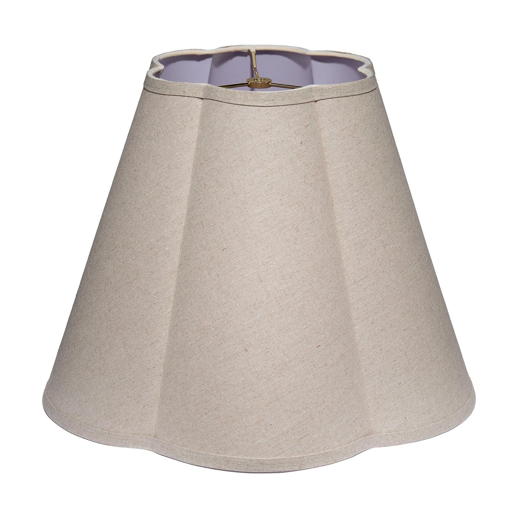 Scalloped 100% Natural Linen Shade, Large by Jamie Young