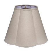 Scalloped 100% Natural Linen Shade, Large by Jamie Young