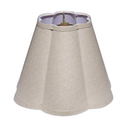 Scalloped 100% Natural Linen Shade, Small by Jamie Young