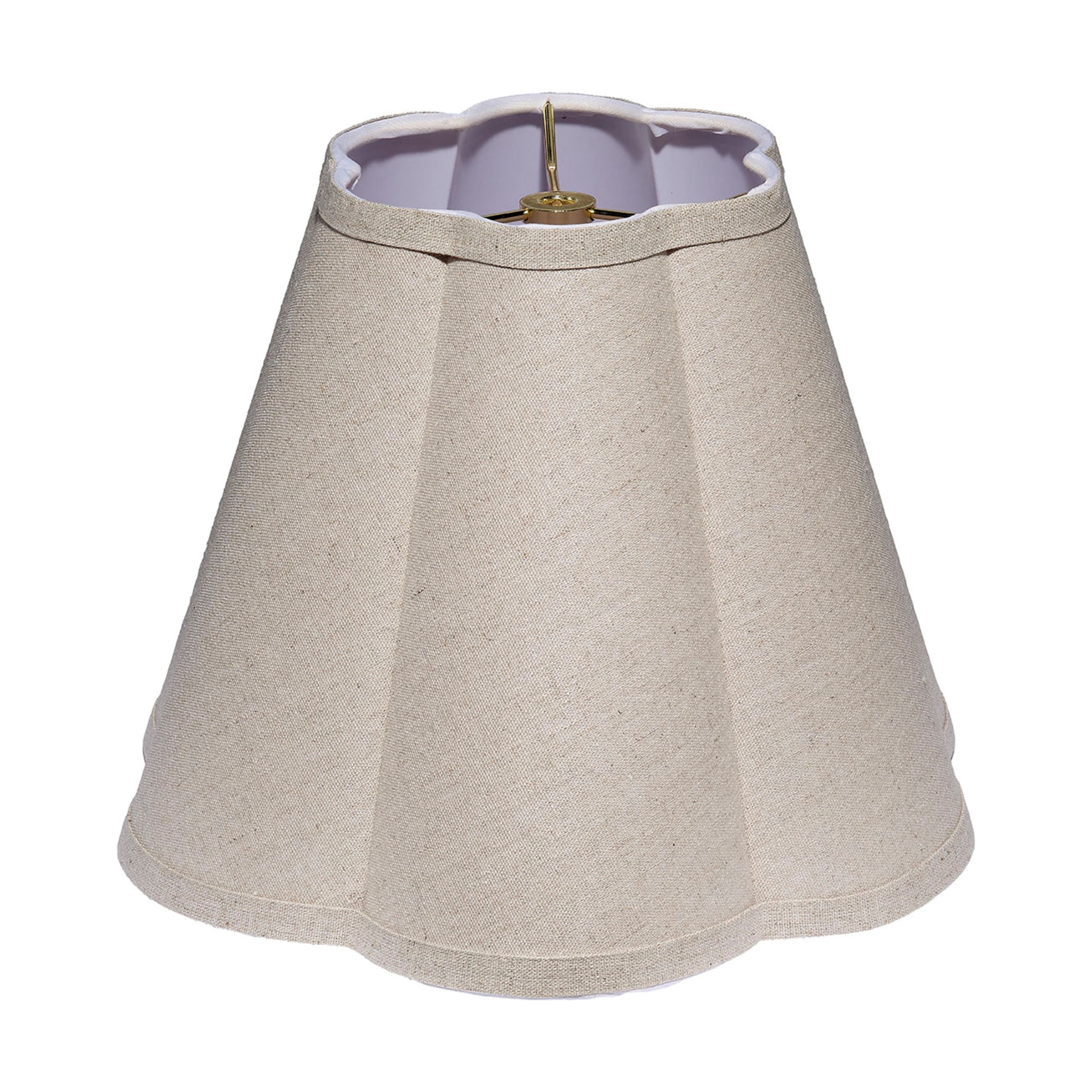 Scalloped 100% Natural Linen Shade, Small by Jamie Young