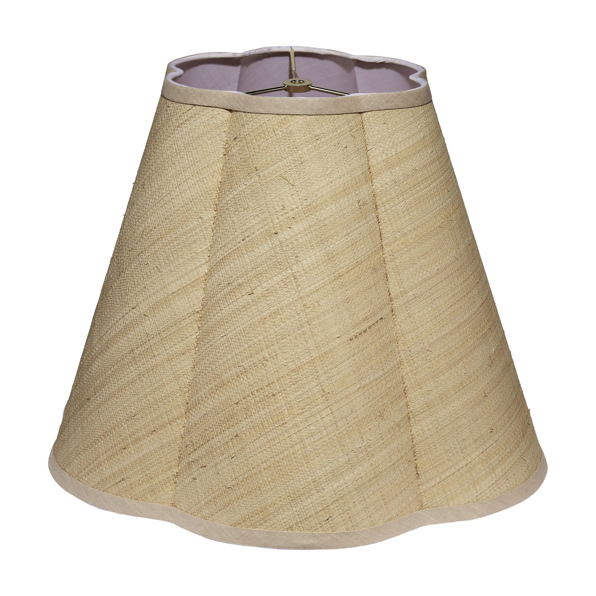 Scalloped Raffia Lamp Shade, Large by Jamie Young