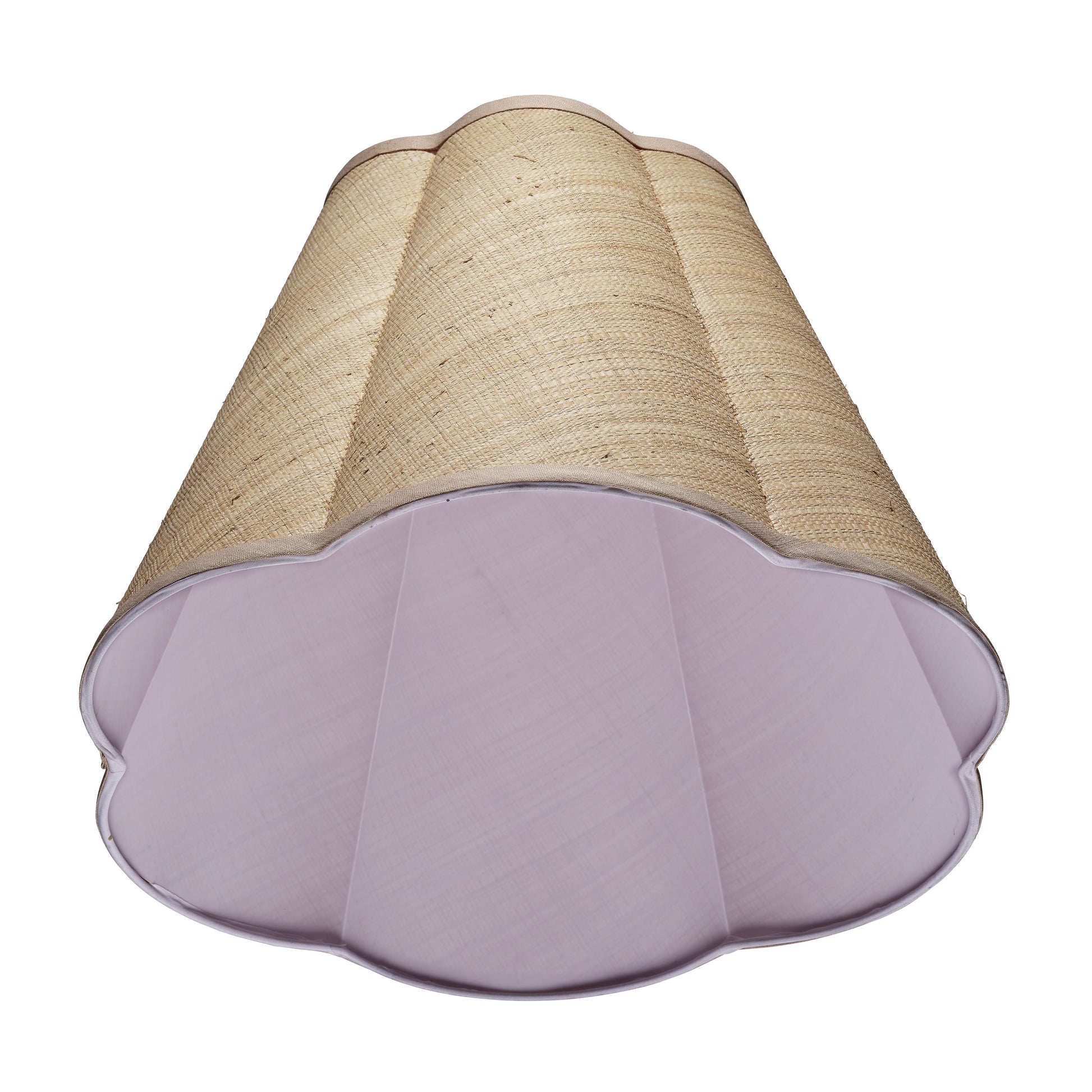 Scalloped Raffia Lamp Shade, Large by Jamie Young