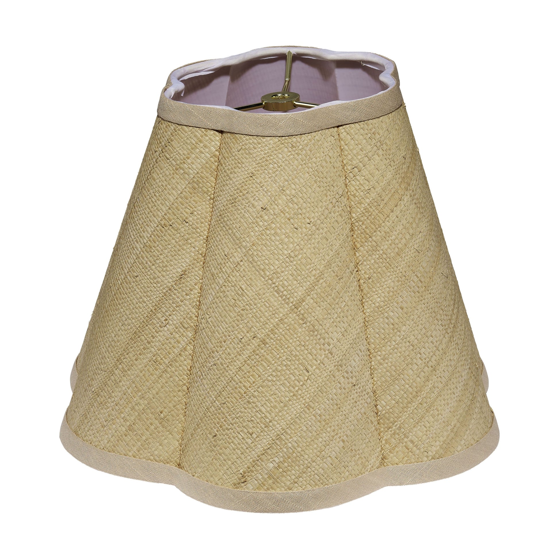 Scalloped Raffia Lamp Shade, Small by Jamie Young