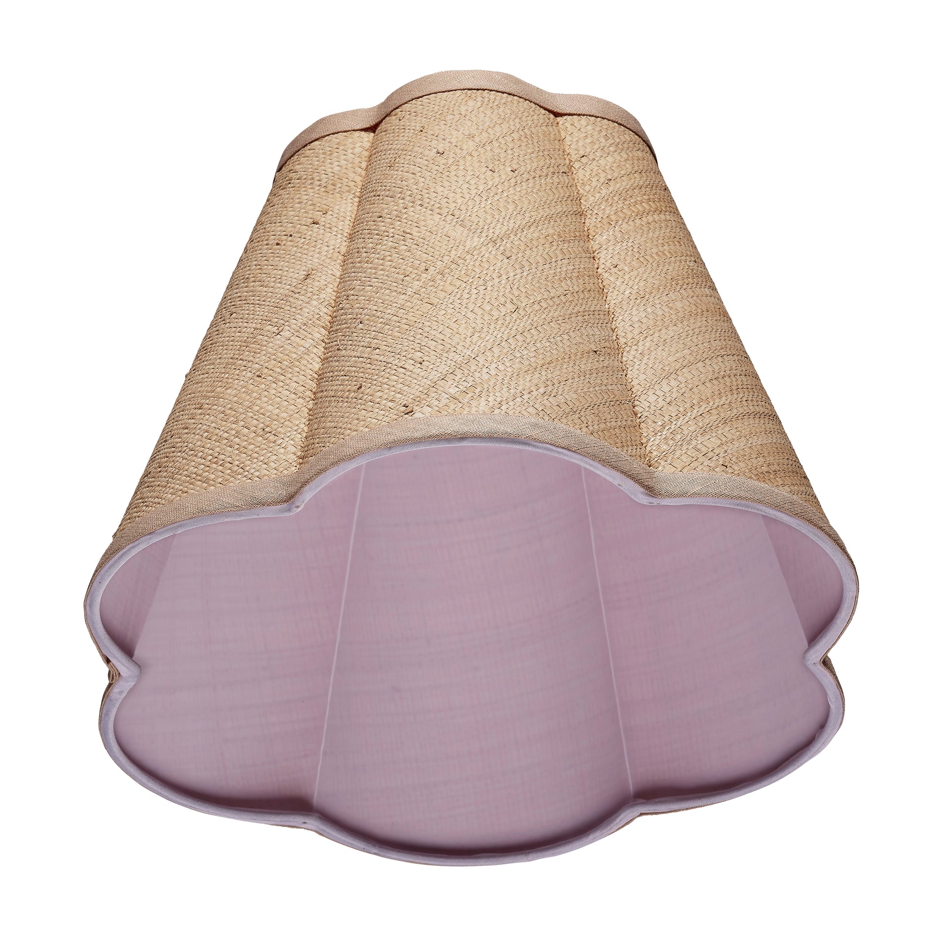 Scalloped Raffia Lamp Shade, Small by Jamie Young