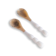 RESIN Rio Bubble Salad Servers – White by Beatriz Ball