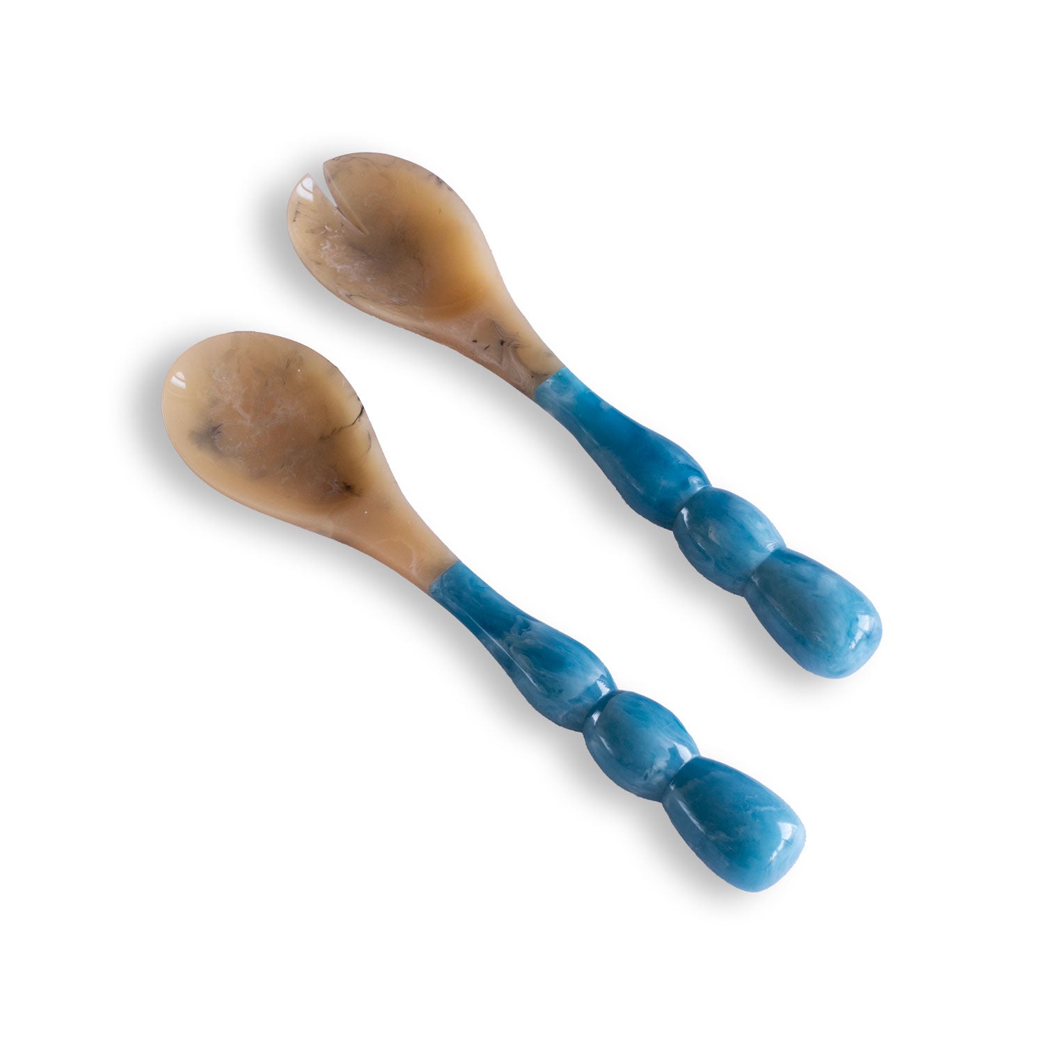 RESIN Rio Bubble Salad Servers – Blue by Beatriz Ball