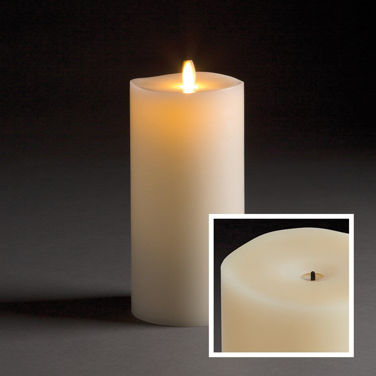 Lightli Wick-to-Flame Indoor Pillar Candle 4x9 by Napa Home & Garden